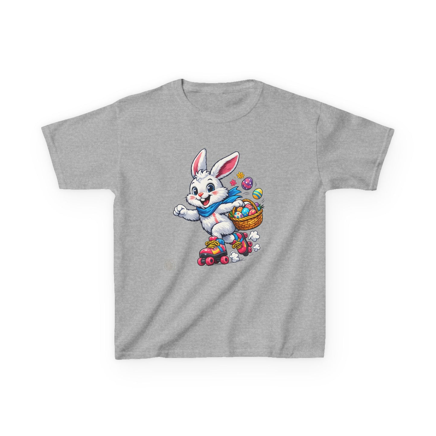 Kids Easter Bunny T-Shirt — Bunny with Easter Eggs Basket