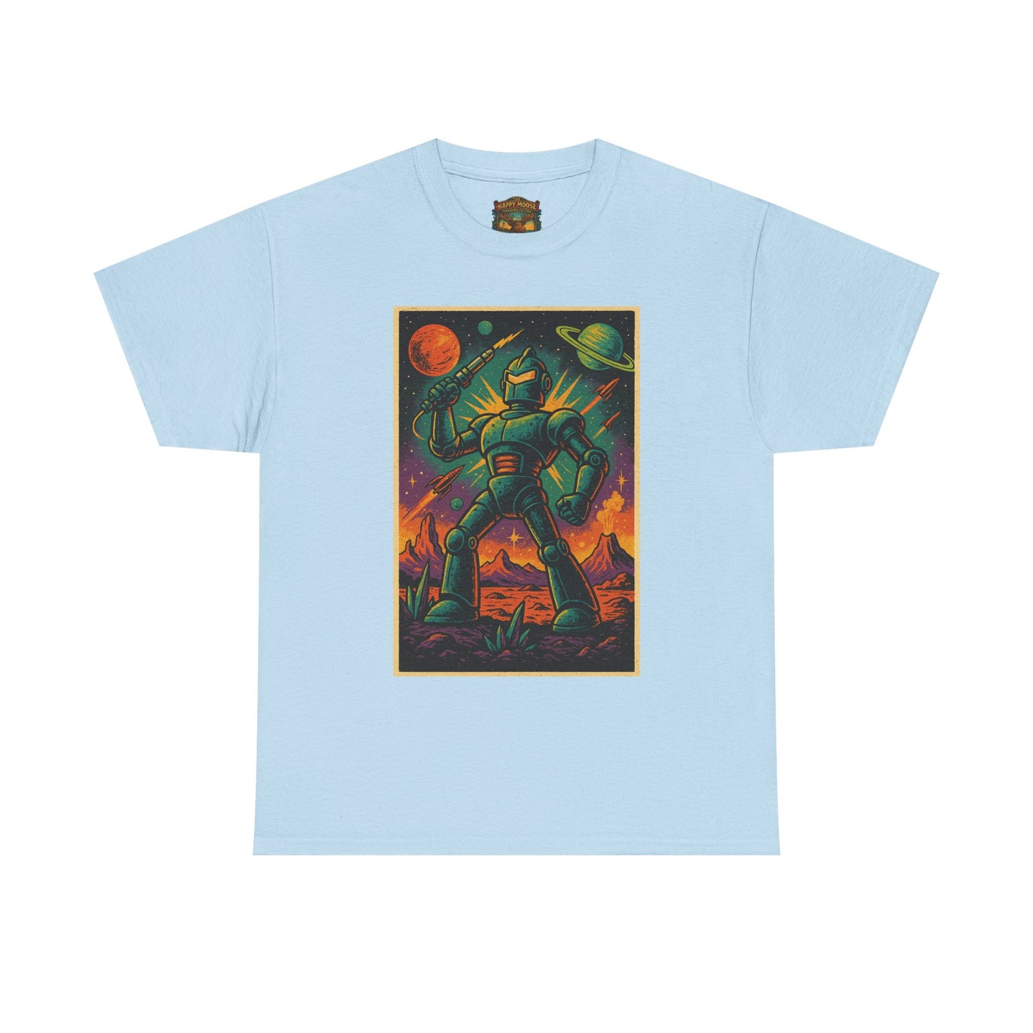 Space Robot T-Shirt | Retro Astronaut Droid Graphic Tee