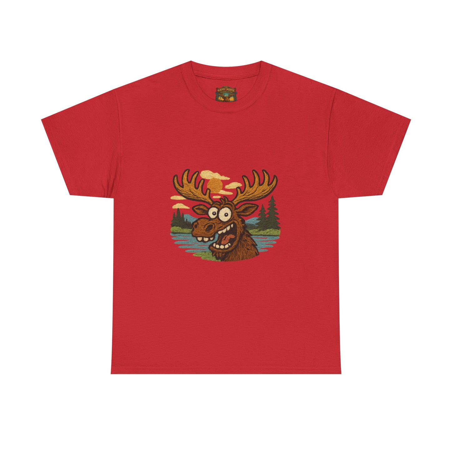 Moose Lake Graphic Tee — Funny Woodland Moose T-Shirt