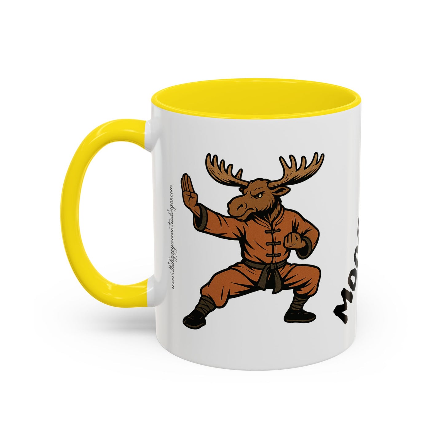 Moose Lee Martial Arts Accent Coffee Mug — Funny Moose Kung Fu 11/15oz
