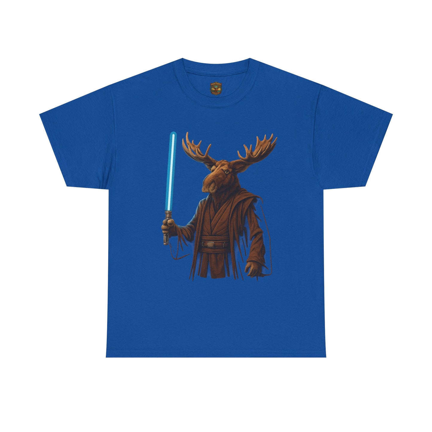 Moose Wars T‑Shirt — Funny Star Wars Inspired Moose with Lightsaber