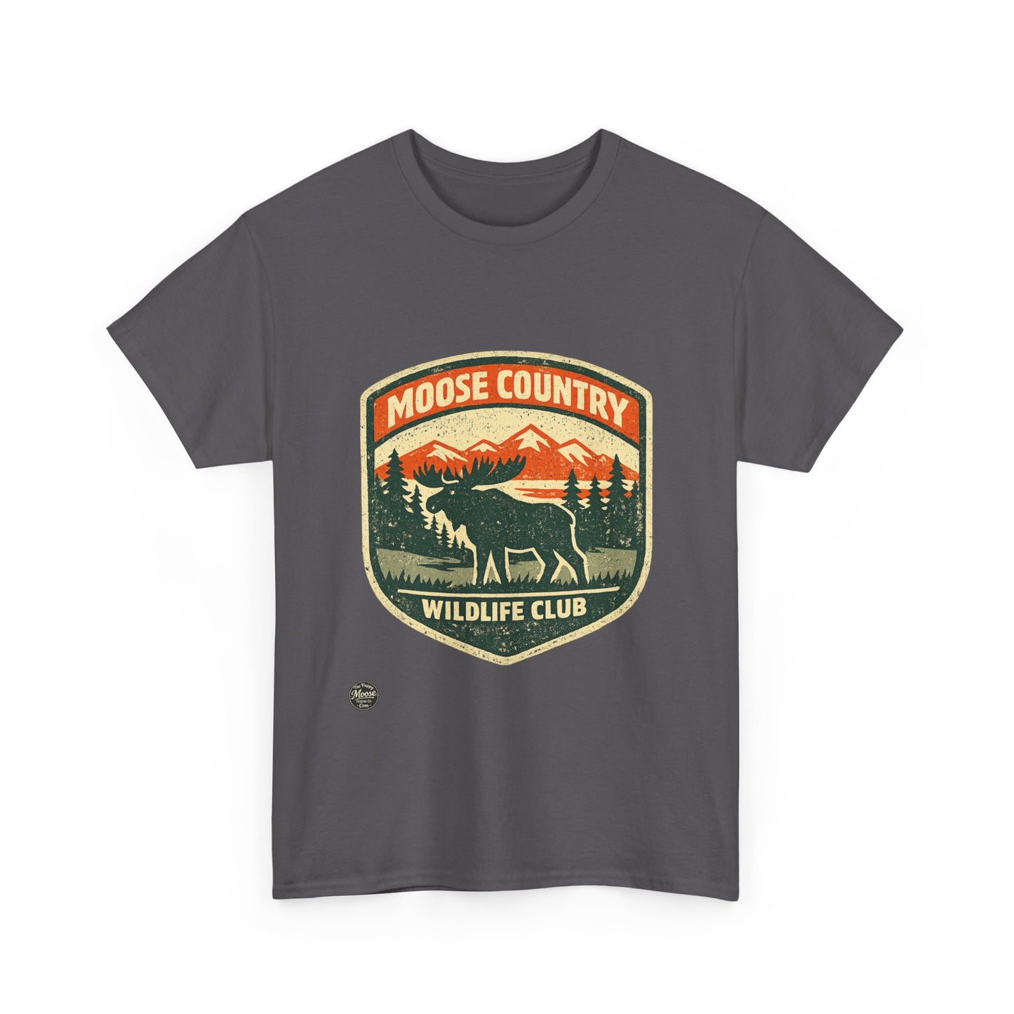Moose Country Wildlife Club T-Shirt — Outdoor Hunting & Nature Tee