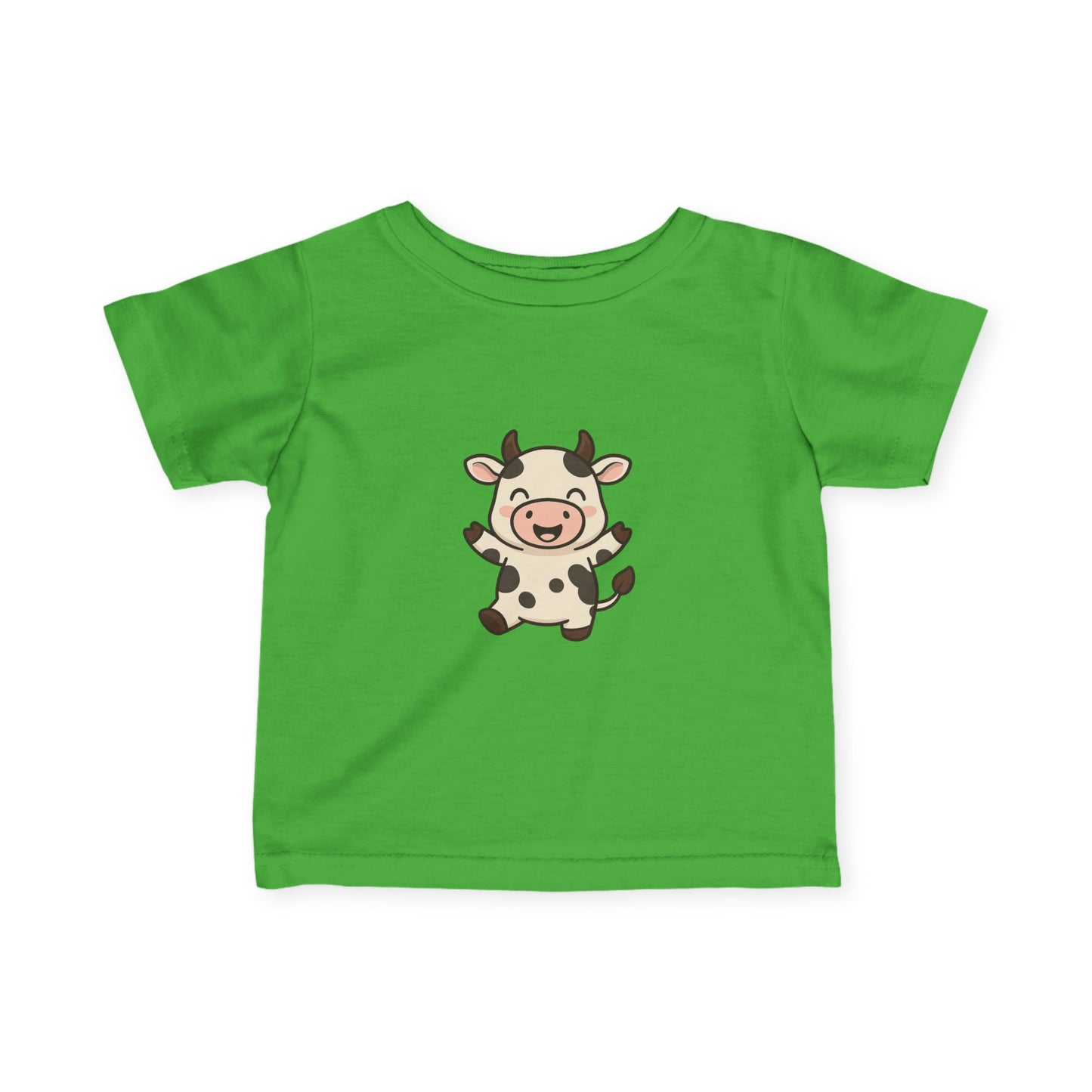 Cute Baby Cow Infant Tee — Adorable Cartoon Calf Bodysuit Shirt