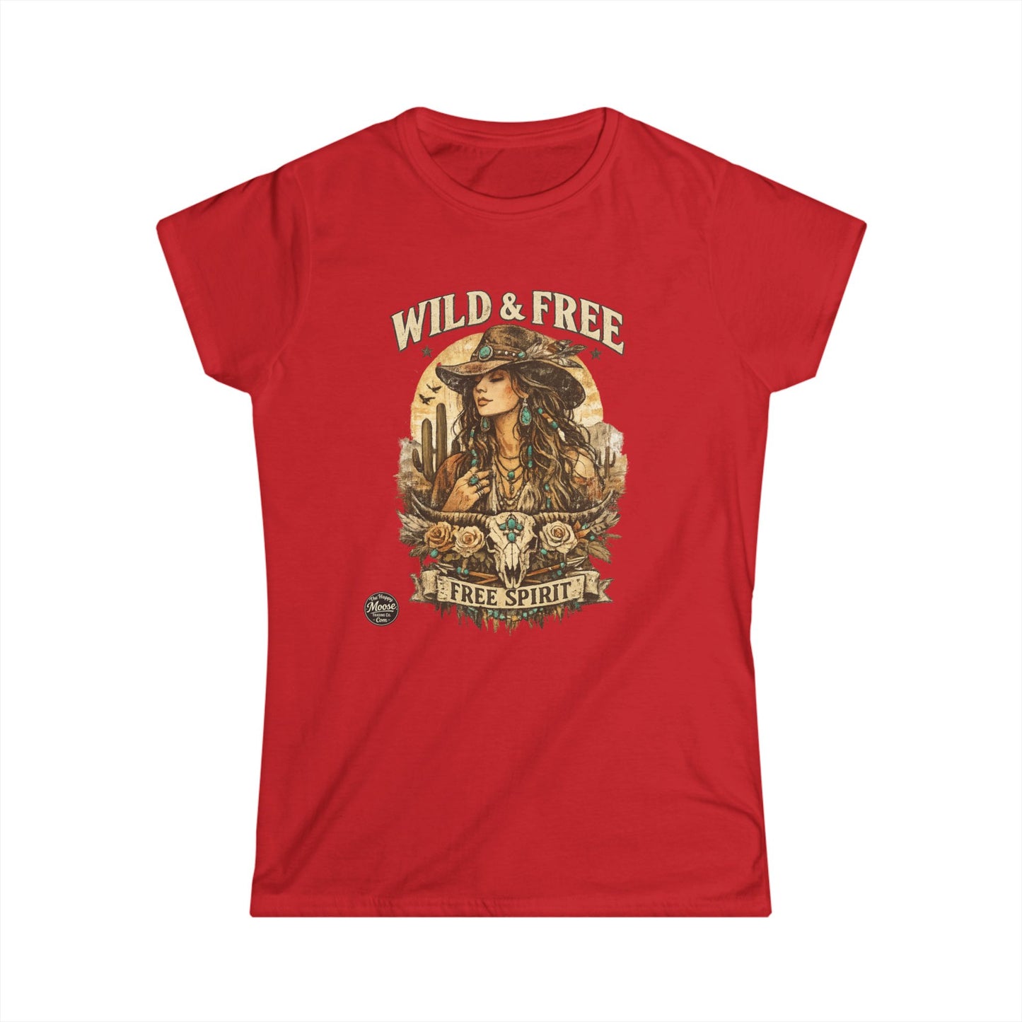 Wild & Free 'Free Spirit' Boho Western Women's Tee