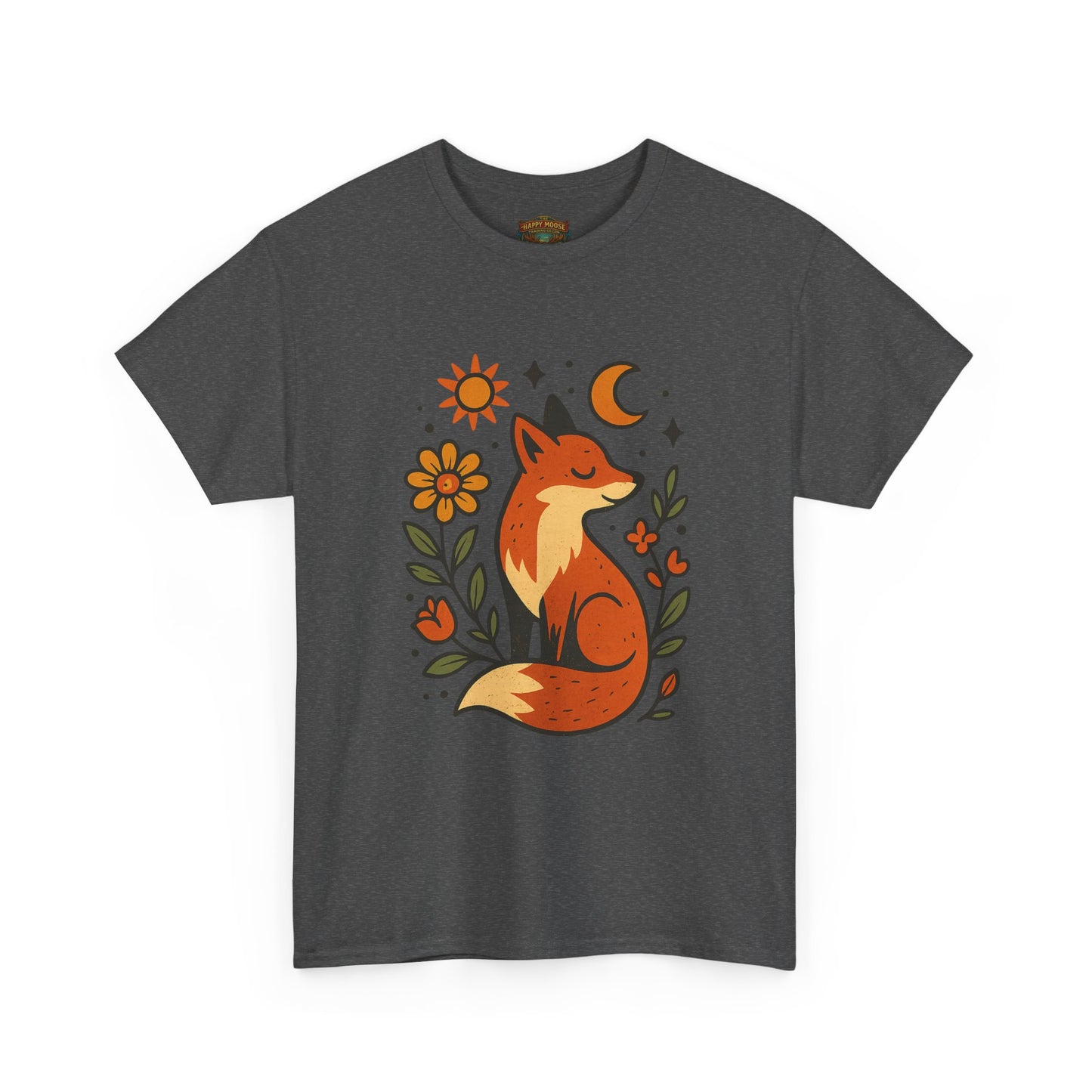 Fox Illustration T-Shirt | Cute Woodland Animal Tee