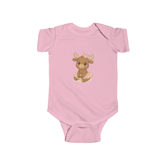 Cute Baby Moose Bodysuit — Adorable Woodland Infant Onesie