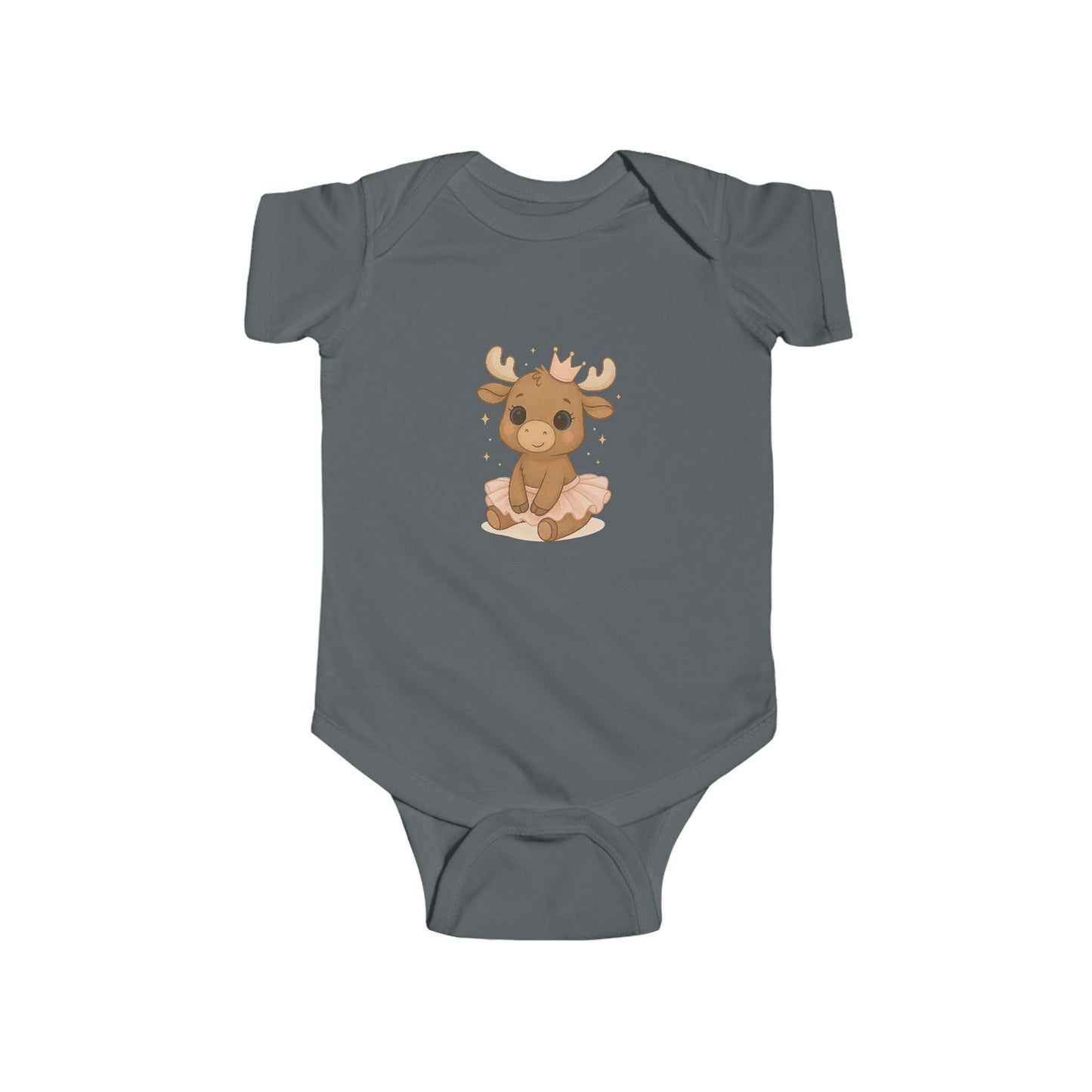 Baby Vest Infant Bodysuit - Adorable Moose Baby Princess
