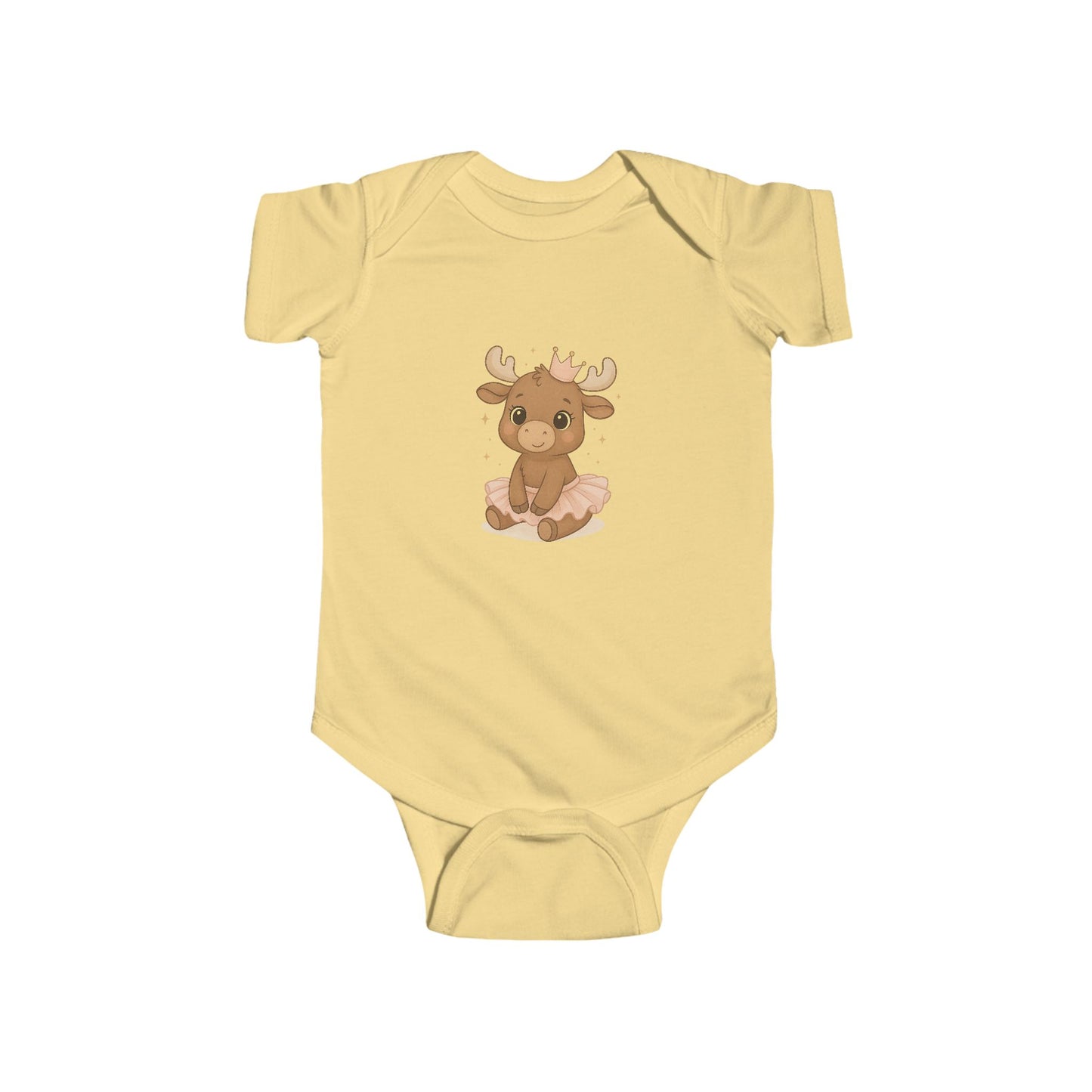 Baby Vest Infant Bodysuit - Adorable Moose Baby Princess