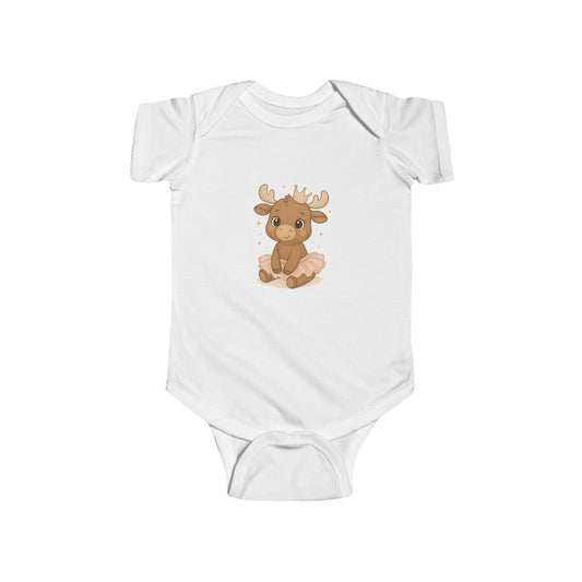 Cute Baby Moose Bodysuit — Adorable Woodland Infant Onesie