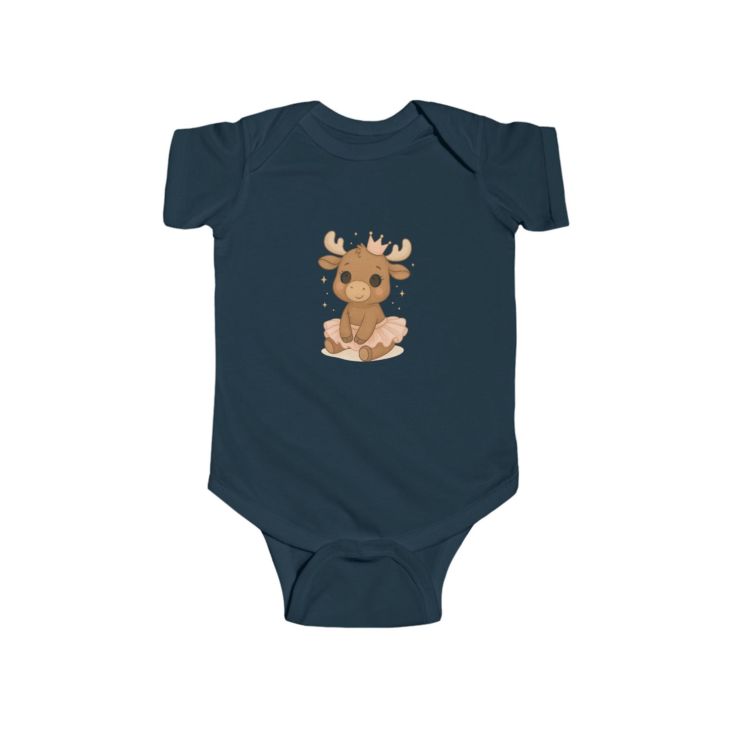 Baby Vest Infant Bodysuit - Adorable Moose Baby Princess