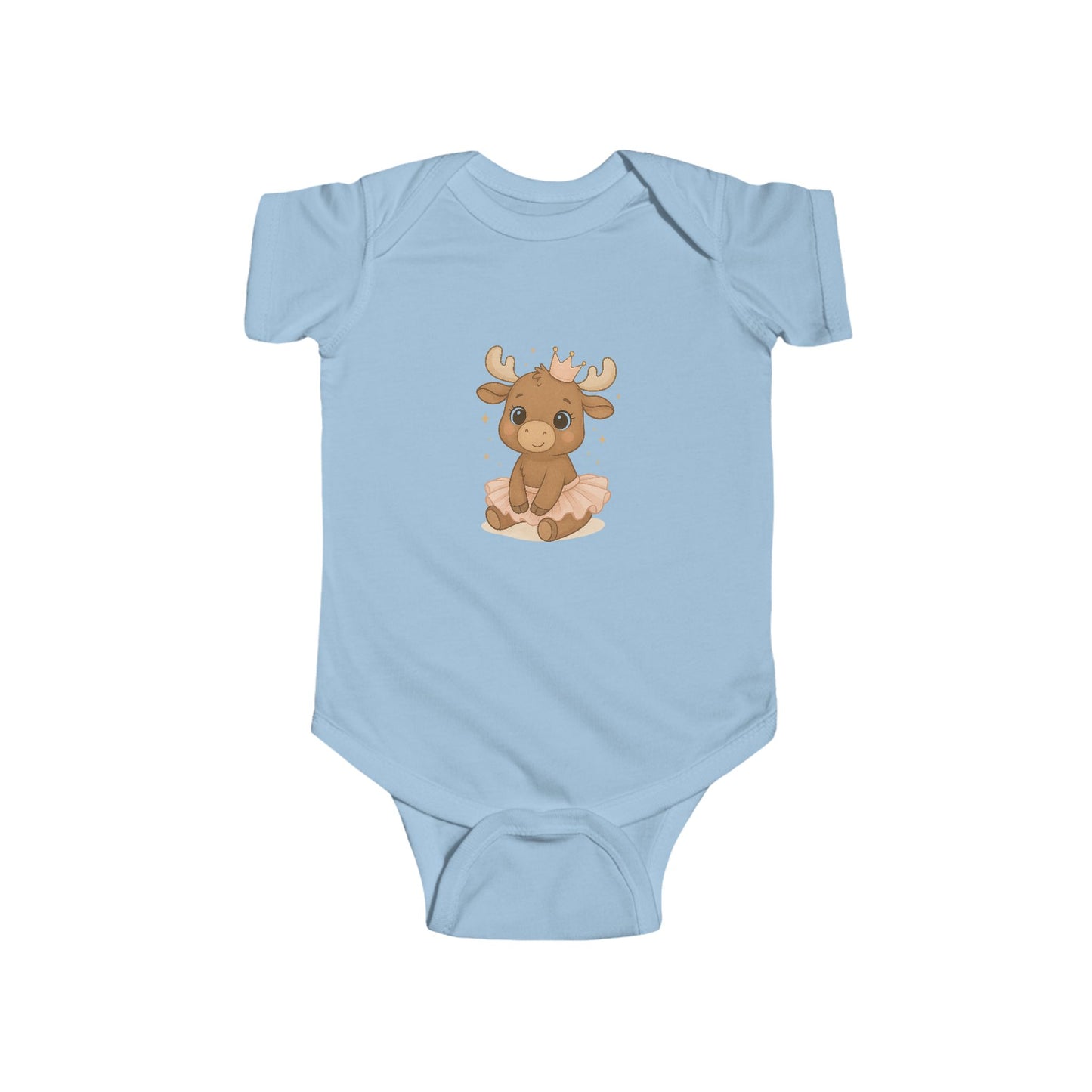Baby Vest Infant Bodysuit - Adorable Moose Baby Princess