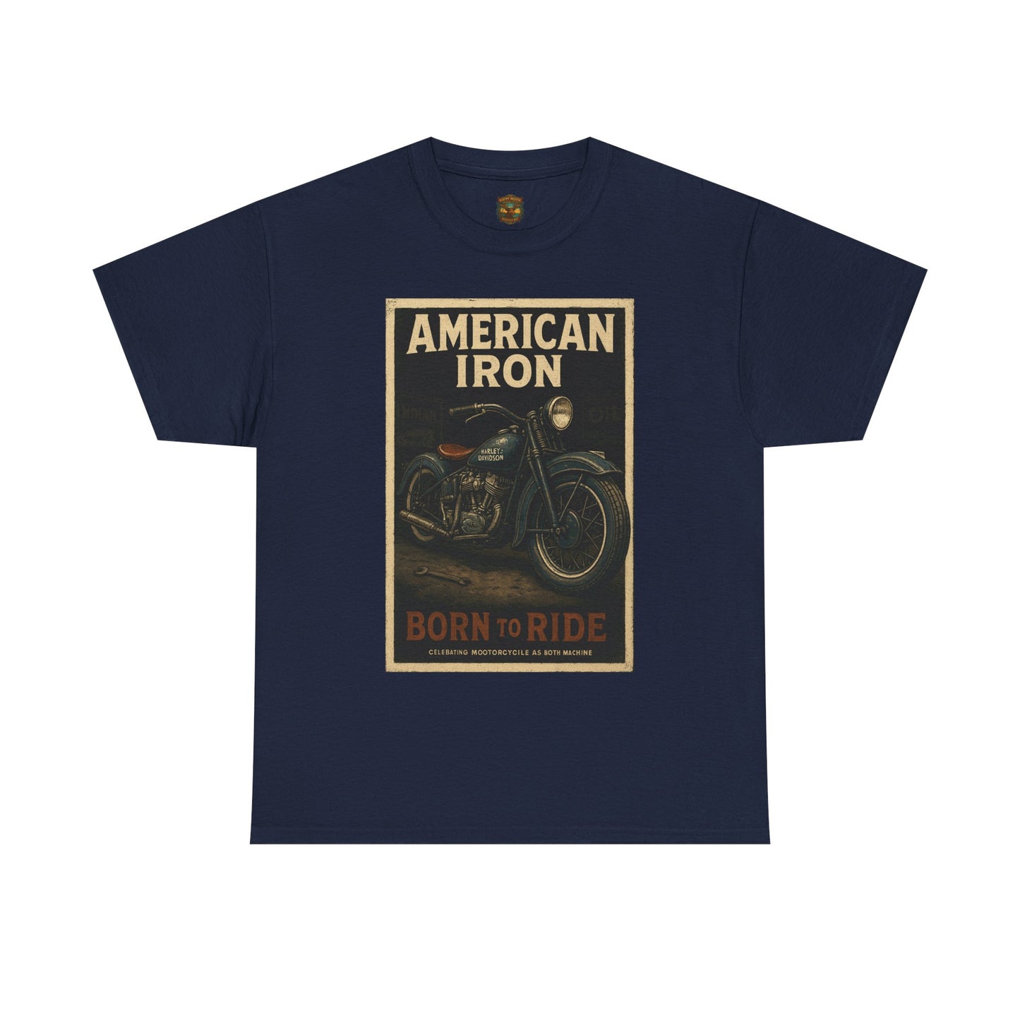 American Iron Motorcycle Poster Tee | Born to Ride