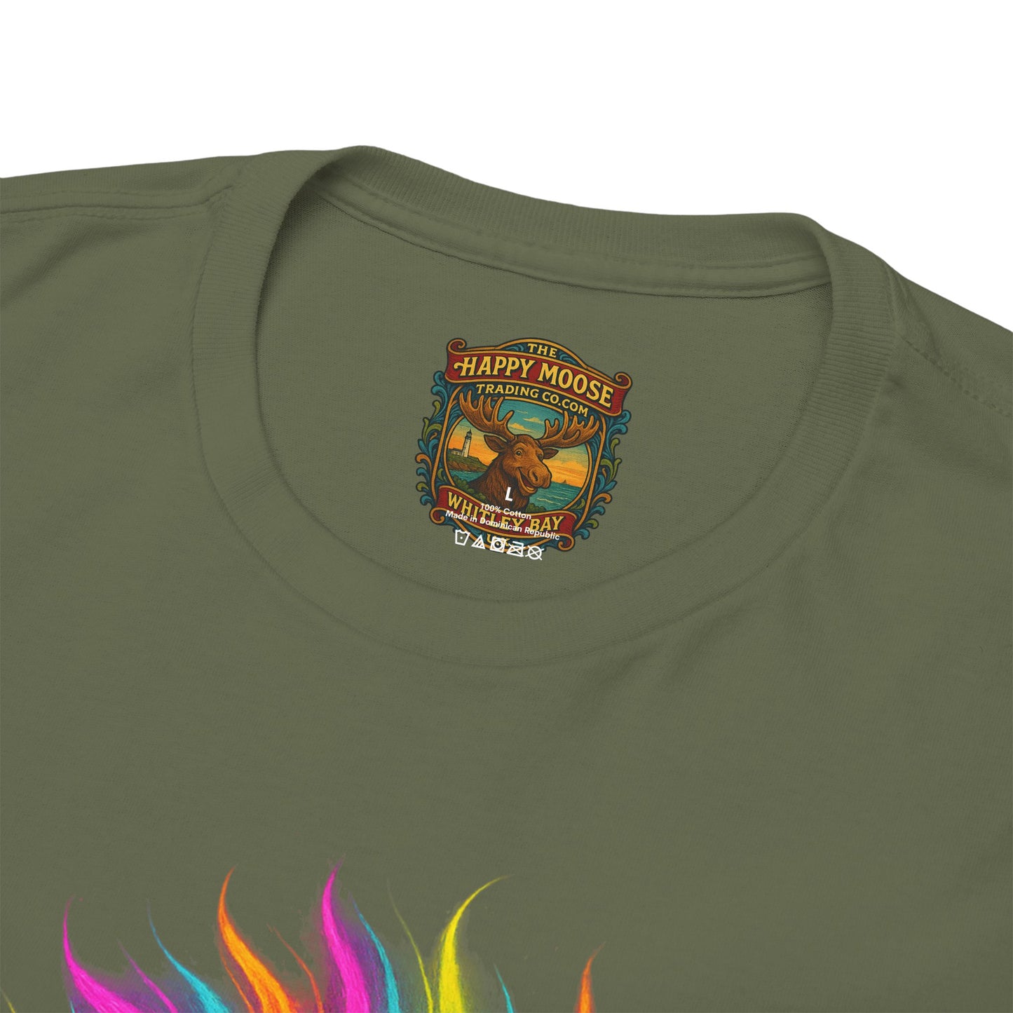 Colorful Highland Cow T-Shirt — Vibrant Rainbow Yak Graphic Tee
