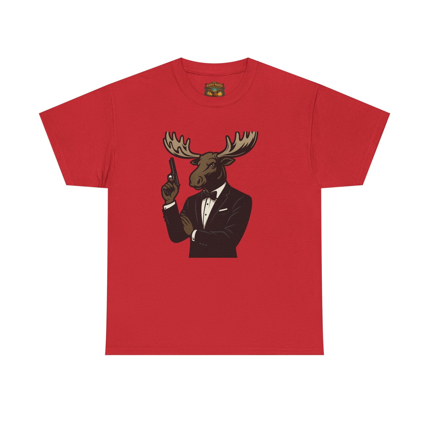 Moose in Tuxedo Graphic Tee — Gentlemen Moose Novelty T‑Shirt