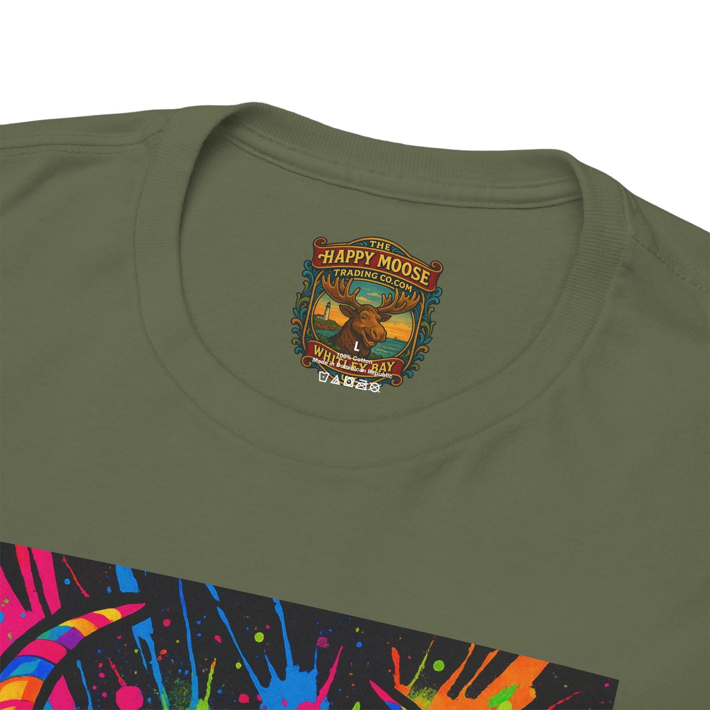 Psycadelic Highland Cow T-Shirt | Retro Rainbow Cow Art 1