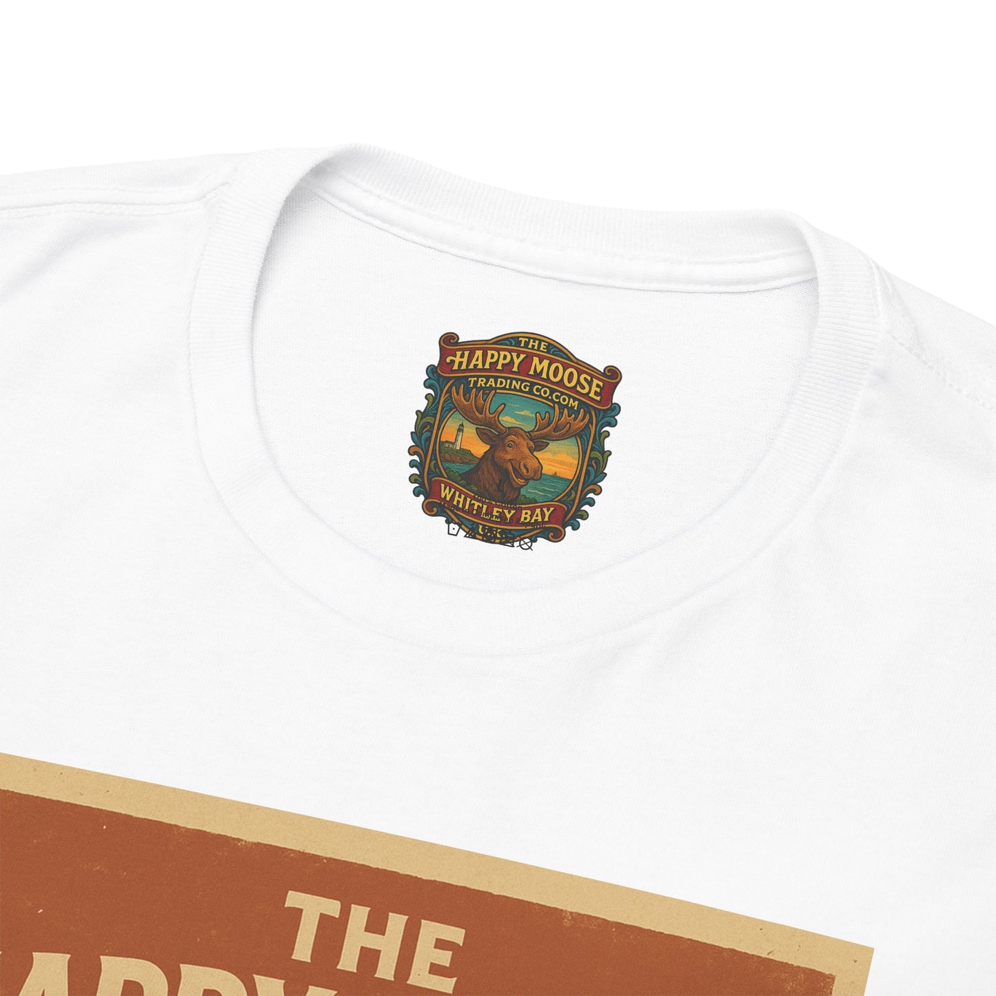 Happy Moose Motorcycle Club T-Shirt | Moose Biker Graphic