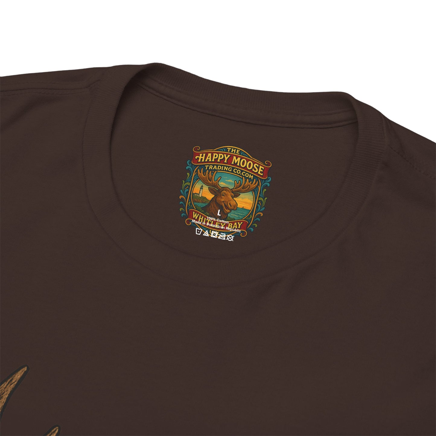 Horror Moose Skull Tee — Creepy Dripping Monster Head Graphic T-Shirt