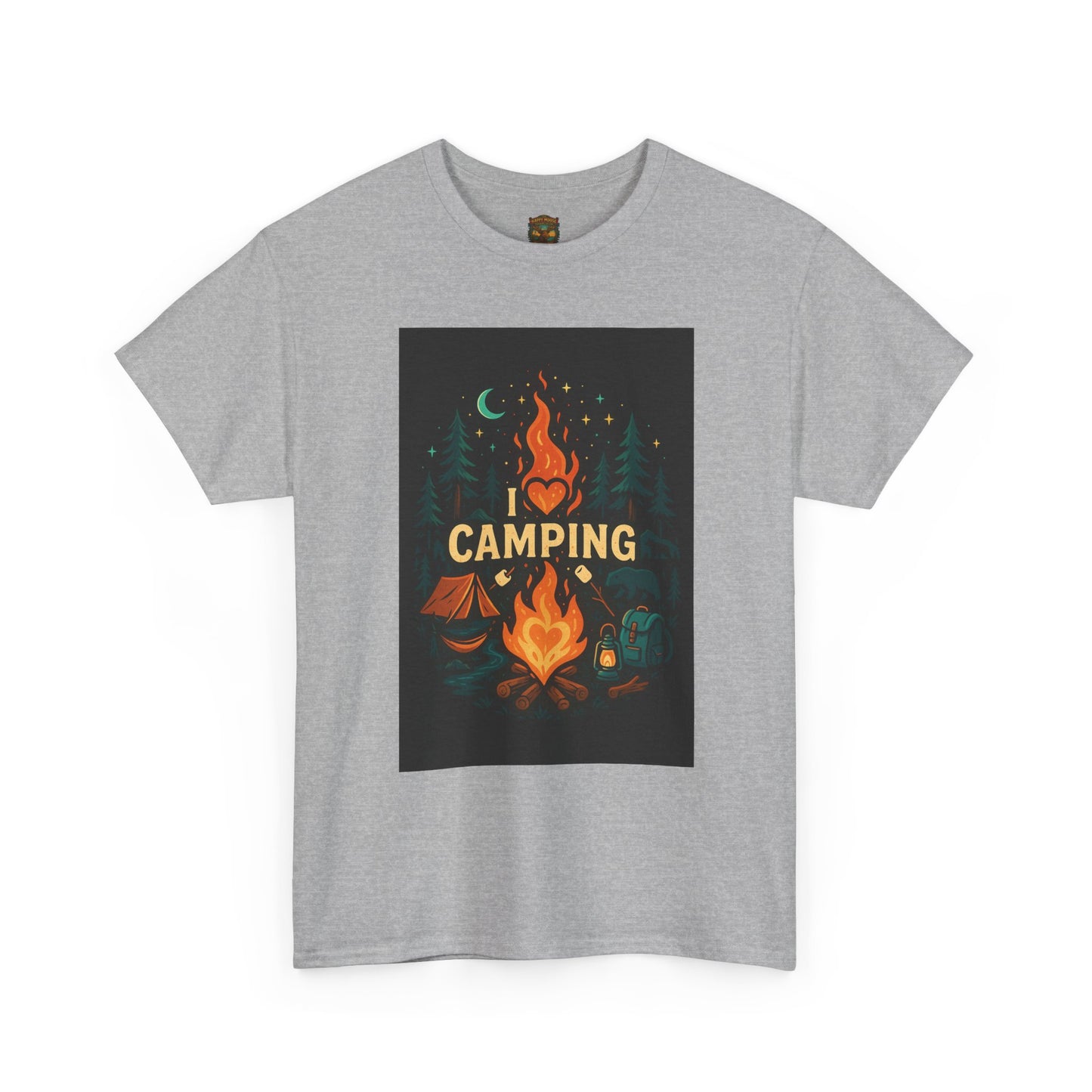 Camping Campfire Graphic Tee | Outdoor Adventure Shirt