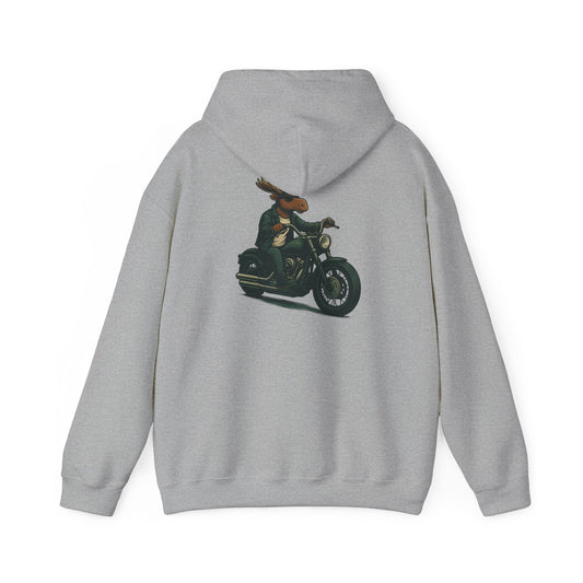 Eagle Rider Motorcycle Hoodie — Vintage Biker Graphic Back Print