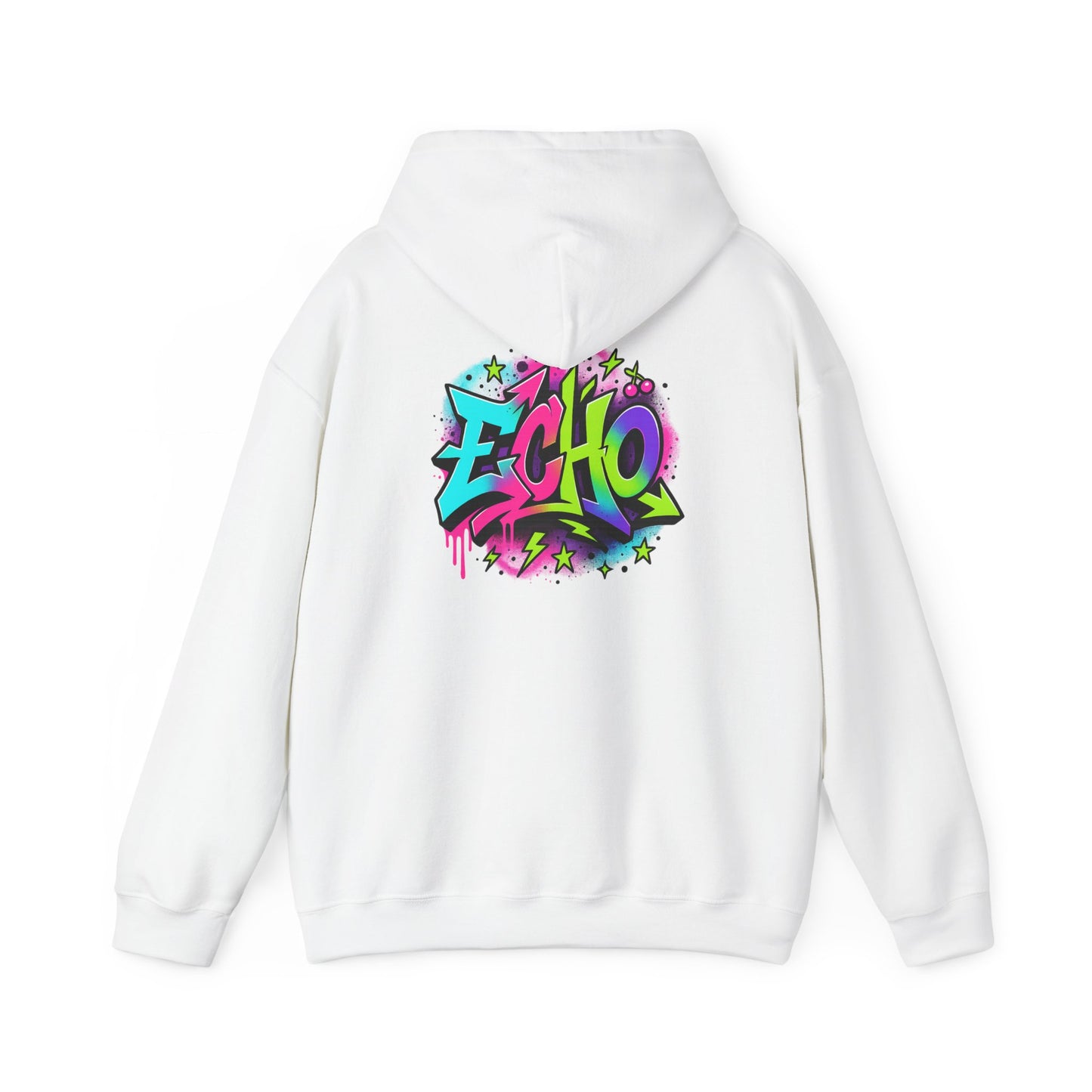 Graffiti "ECHO" Hoodie – Street Art Graphic Pullover