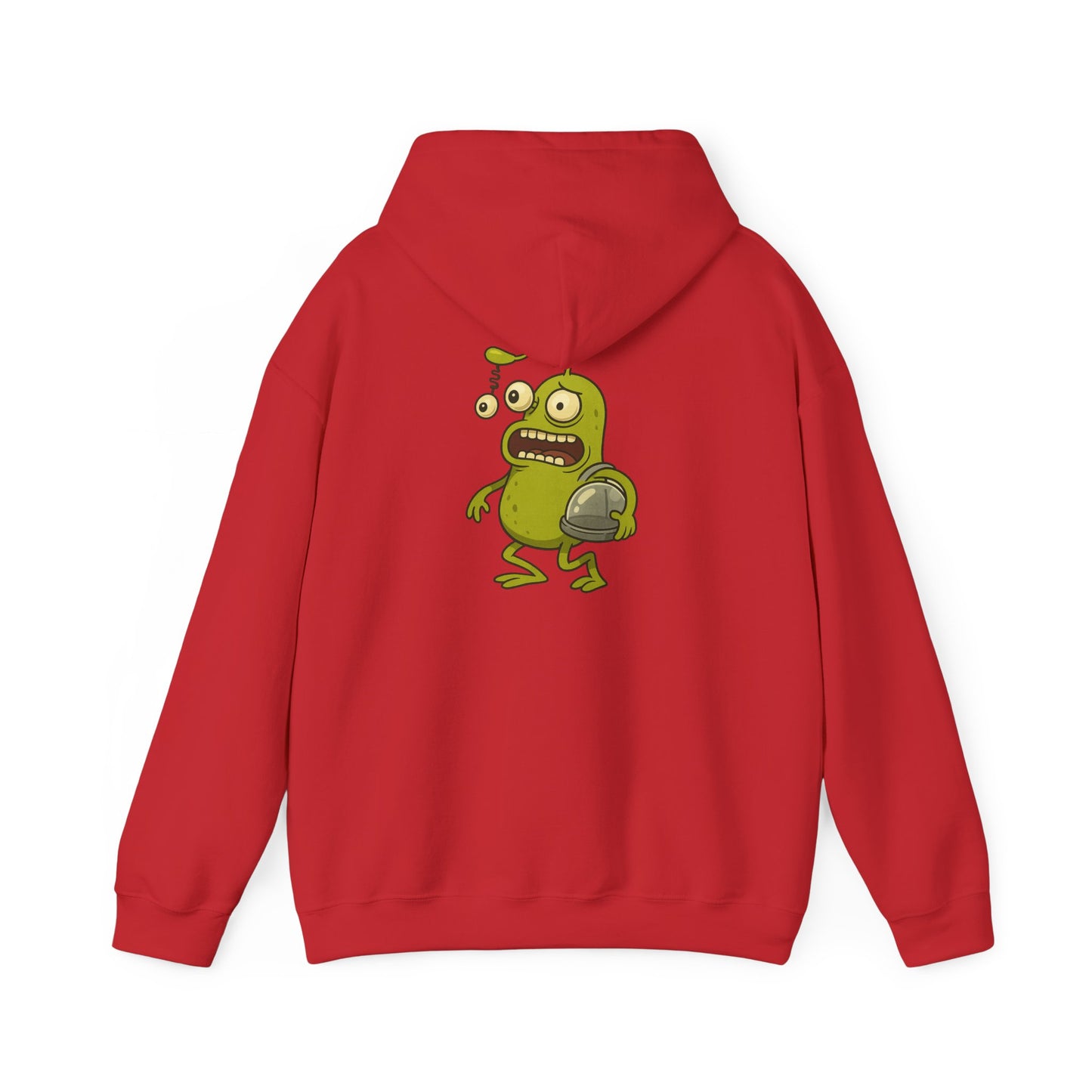 Alien Monster Hoodie — Cute Green Space Creature Graphic Hooded Sweatshirt