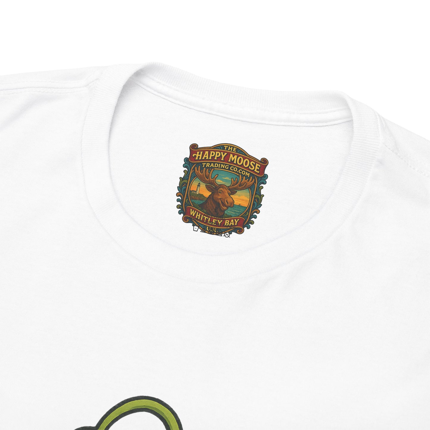 Green Alien Cartoon Tee | Funny Space Monster Illustration