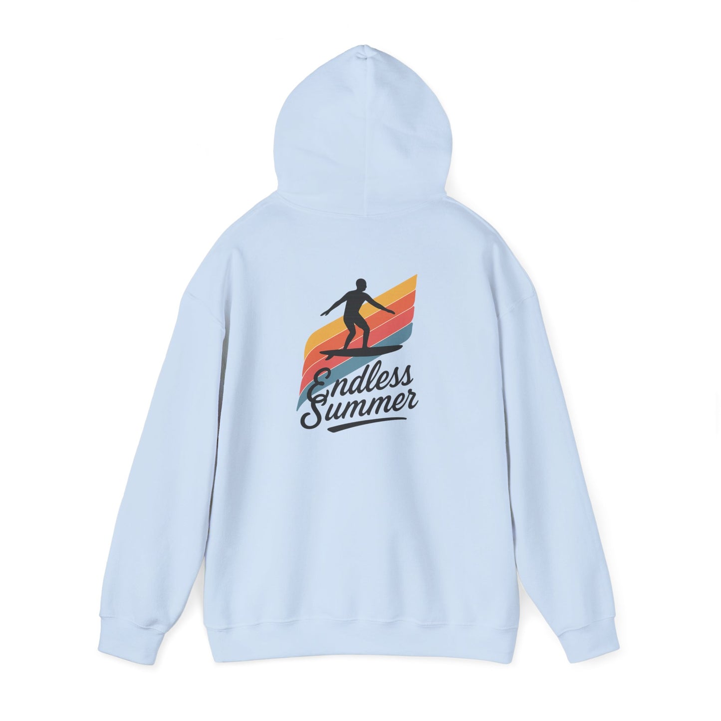 Endless Summer Surf Hoodie — Retro Sunset Skateboard Pullover