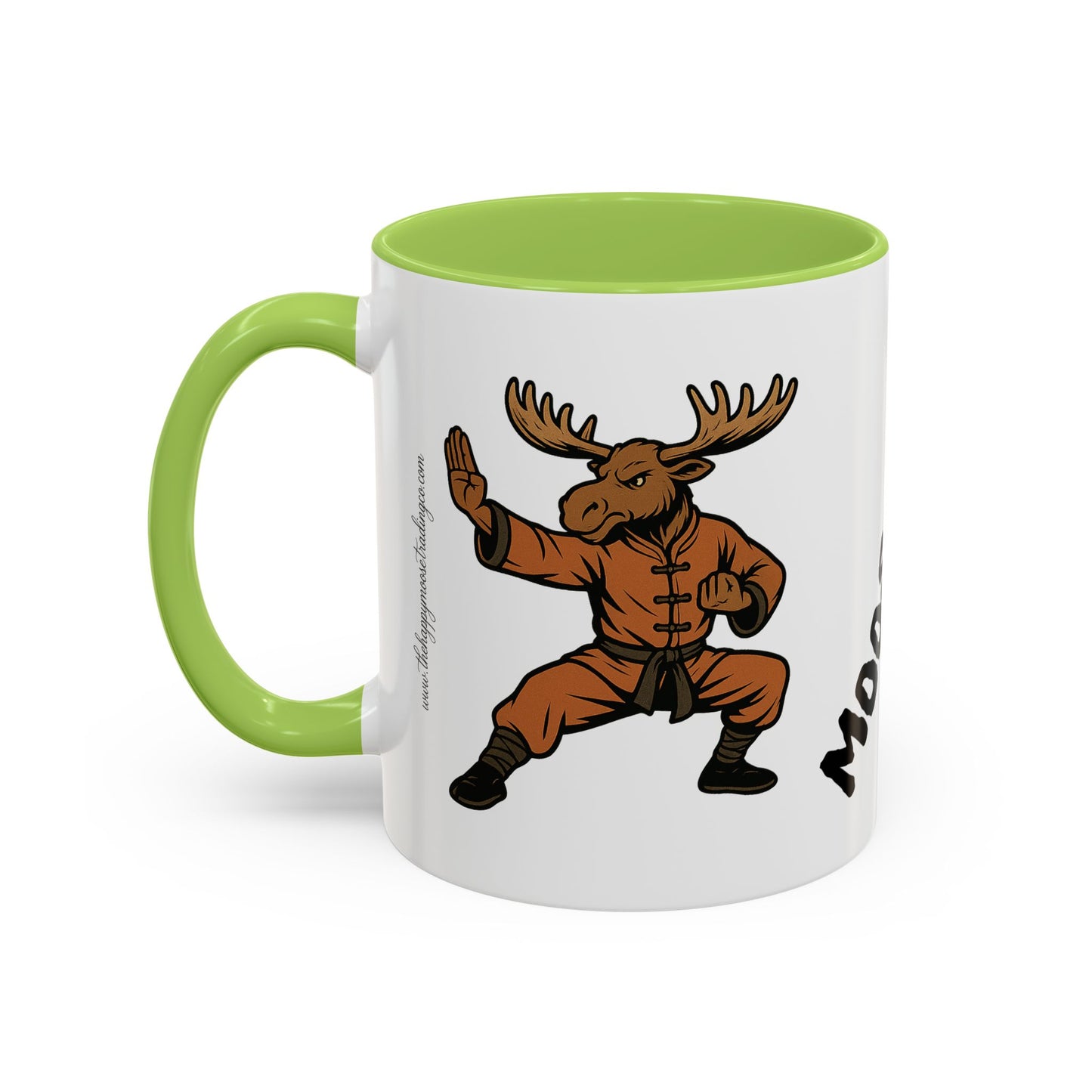 Moose Lee Martial Arts Accent Coffee Mug — Funny Moose Kung Fu 11/15oz