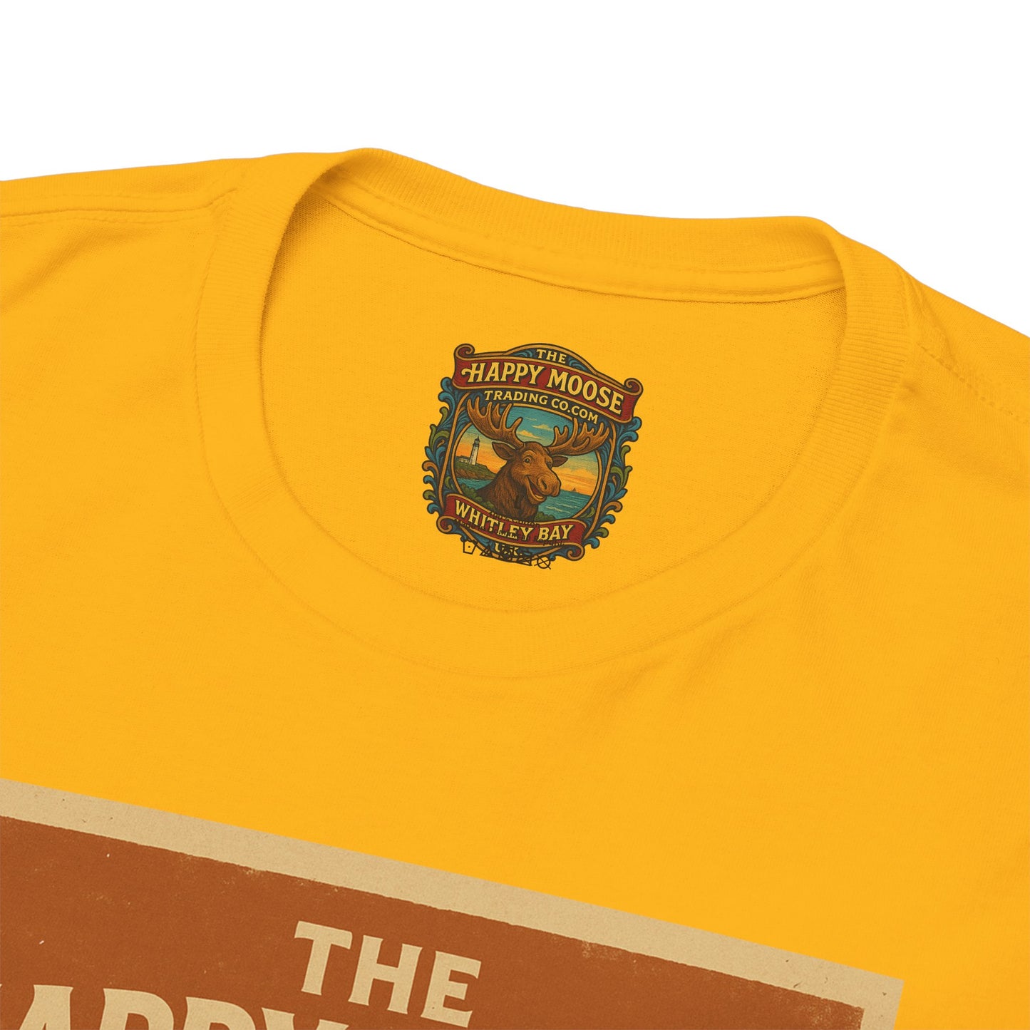 Happy Moose Motorcycle Club T-Shirt | Moose Biker Graphic