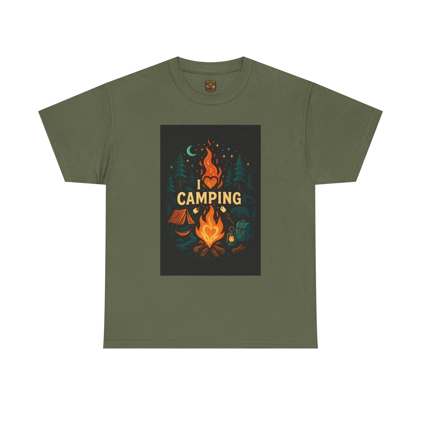 Camping Campfire Graphic Tee | Outdoor Adventure Shirt