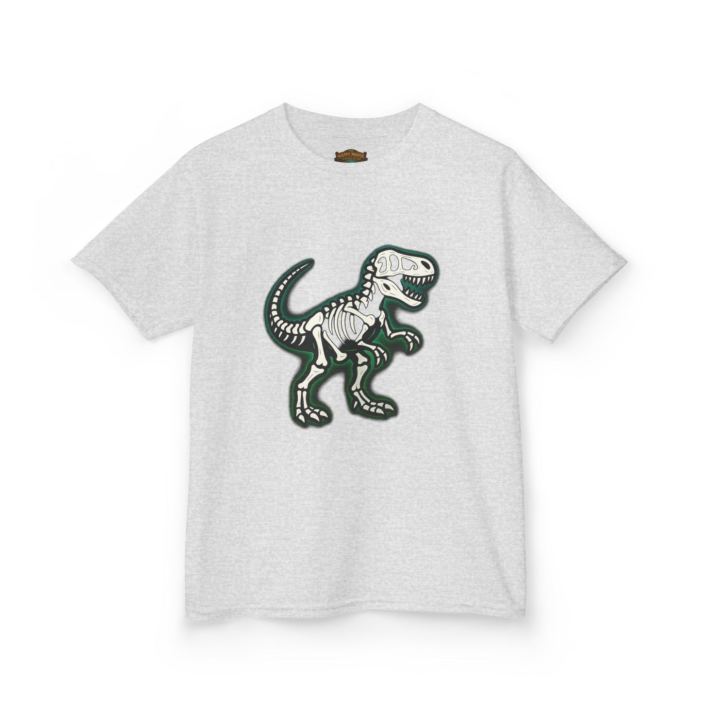 Kids T-Shirt — Dino Skeleton Graphic Tee for Boys & Girls