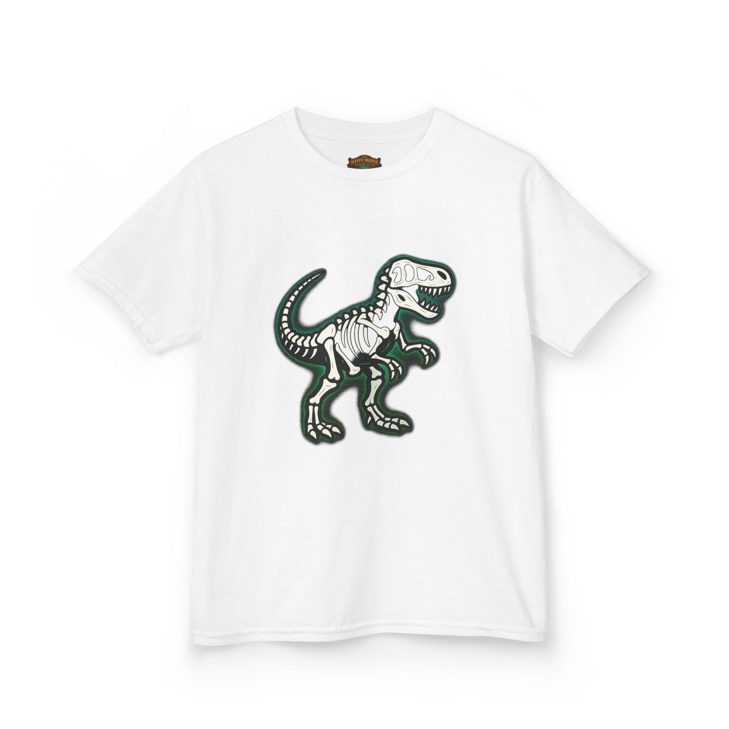 Kids T-Shirt — Dino Skeleton Graphic Tee for Boys & Girls
