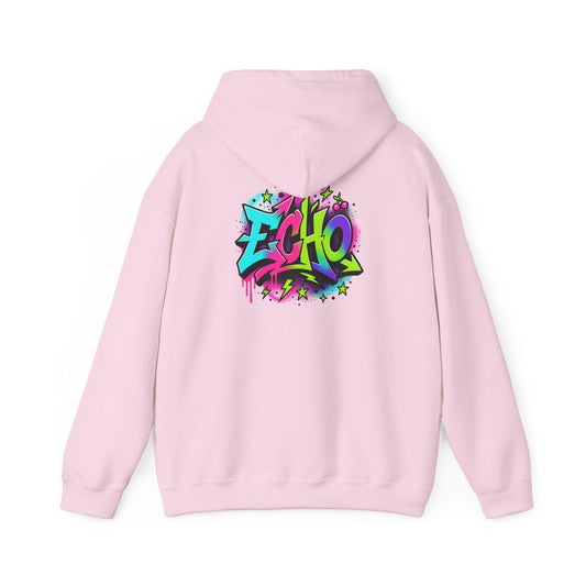 Echo Graffiti Hoodie — Colorful Street Art Pullover