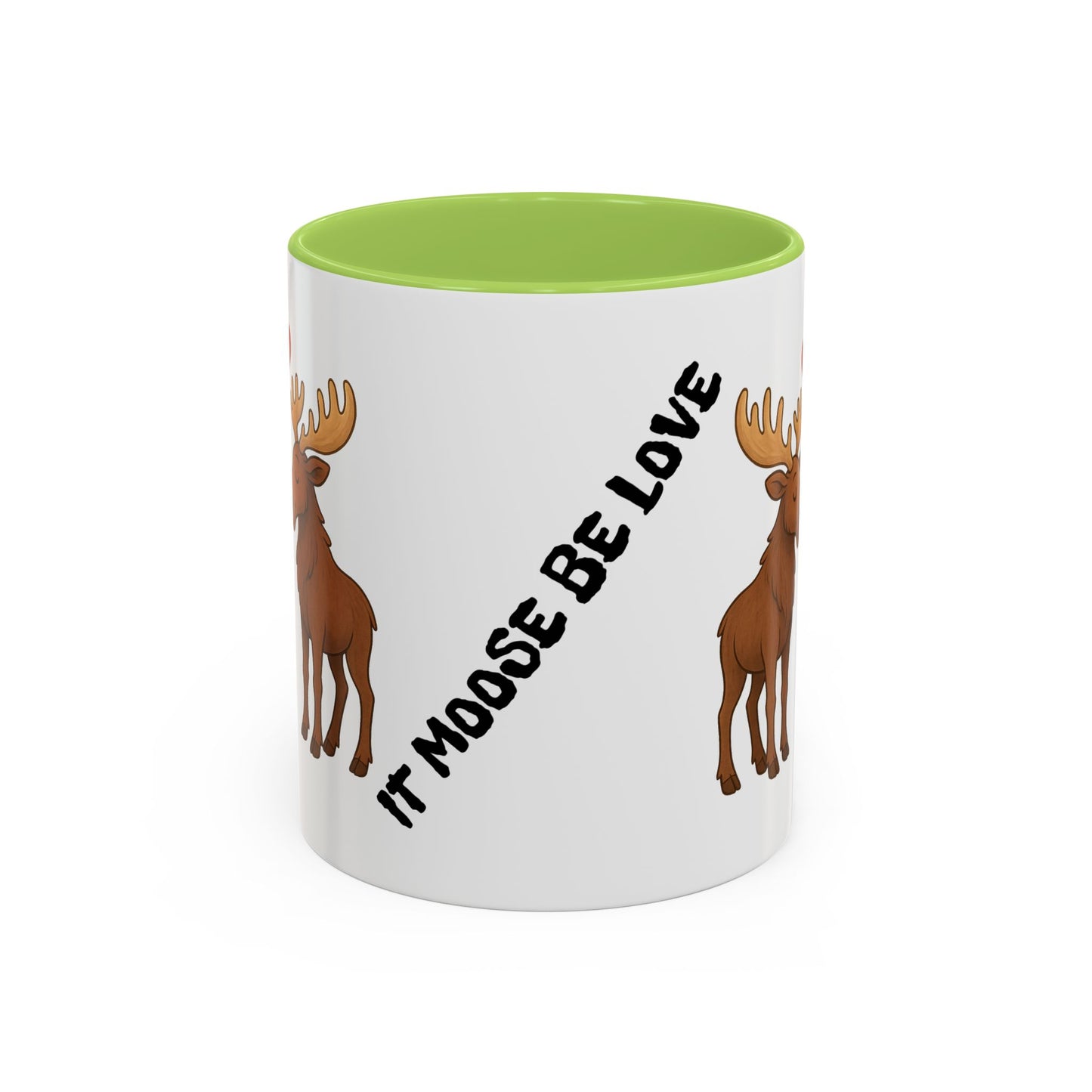 It Moose Be Love Coffee Mug — Cute Romantic Moose Couples Accent Mug (11/15oz)