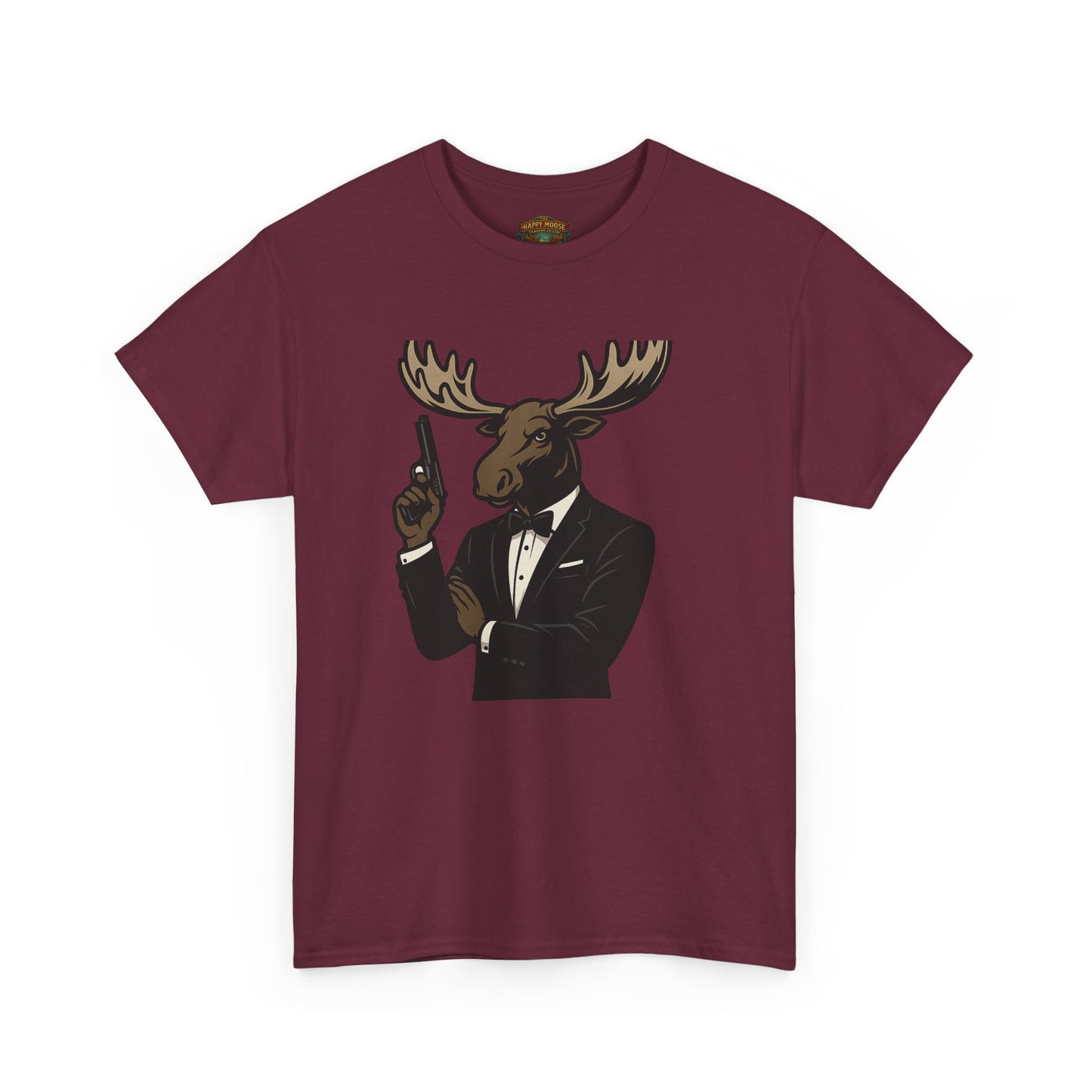 Moose in Tuxedo Graphic Tee — Gentlemen Moose Novelty T‑Shirt