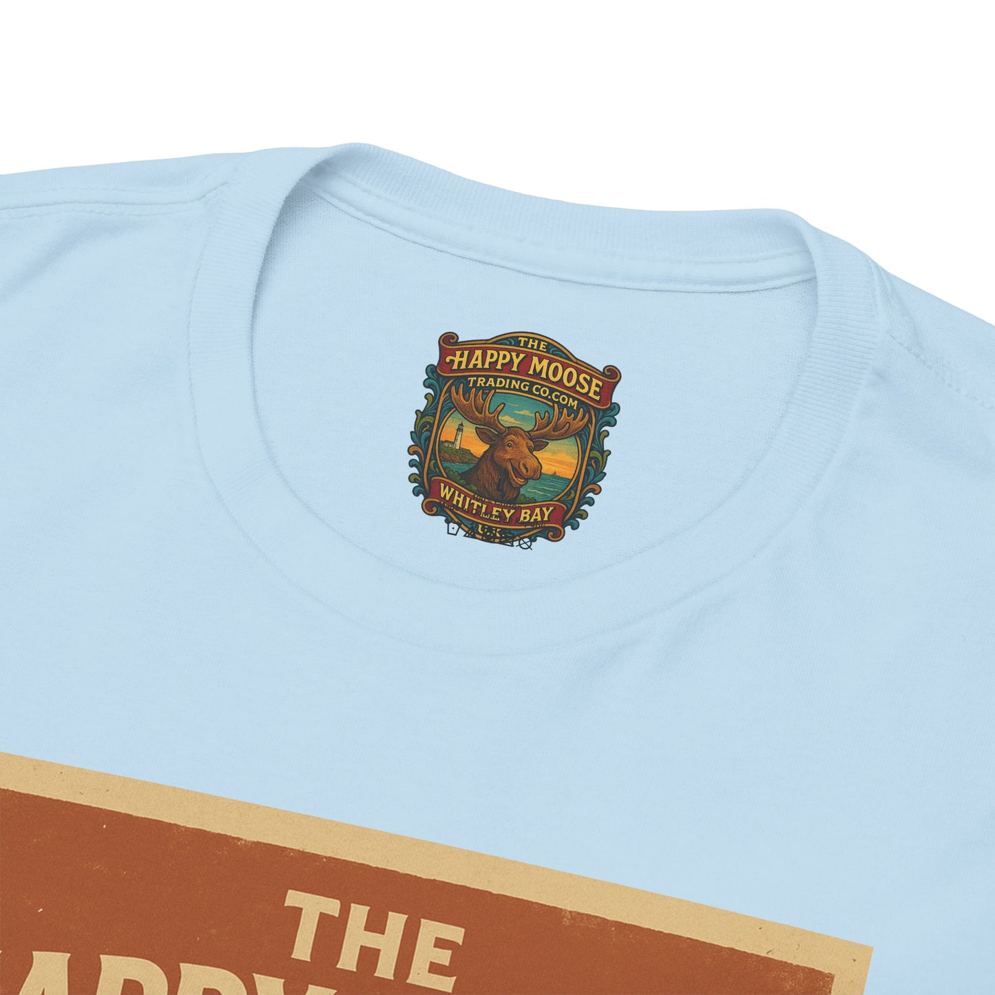 Happy Moose Motorcycle Club T-Shirt | Moose Biker Graphic