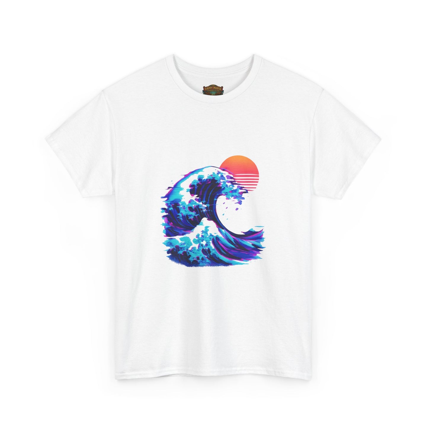 Wave Sunset T-Shirt — Retro Ocean Wave Graphic Tee