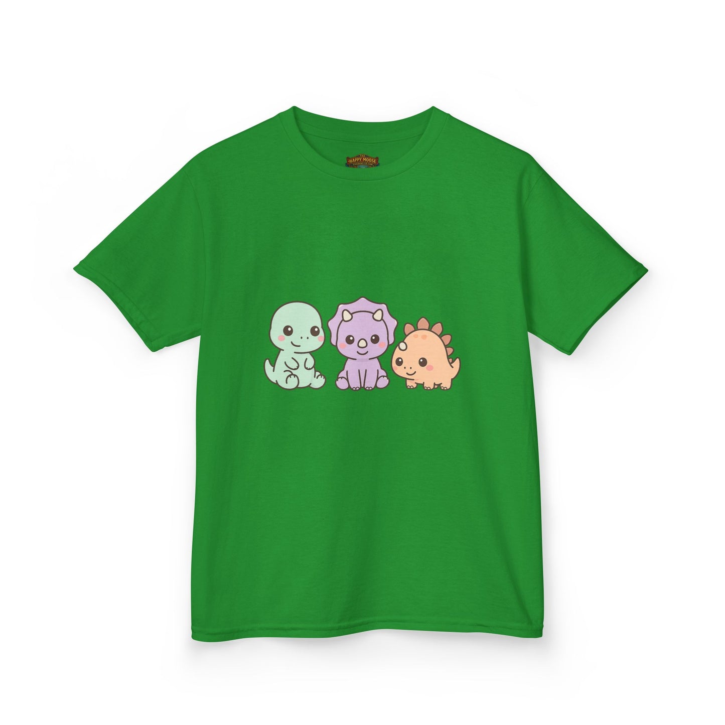 Kids Dino Trio T‑Shirt — Cute Pastel Dinosaur Graphic Tee for Toddlers & Children