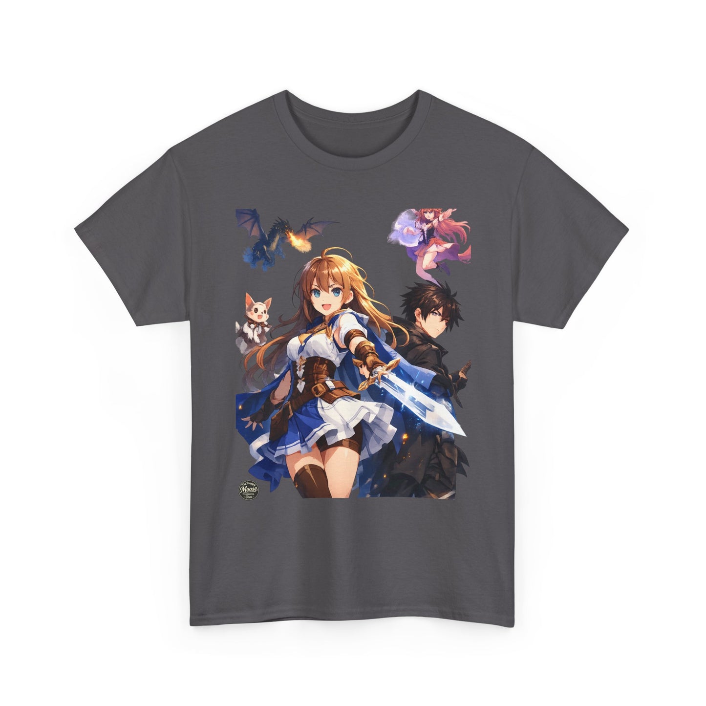 Fantasy Adventure Girl & Companion Anime T-Shirt #E002