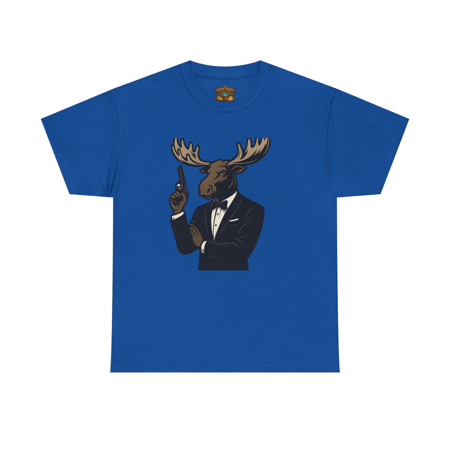 Moose in Tuxedo Graphic Tee — Gentlemen Moose Novelty T‑Shirt