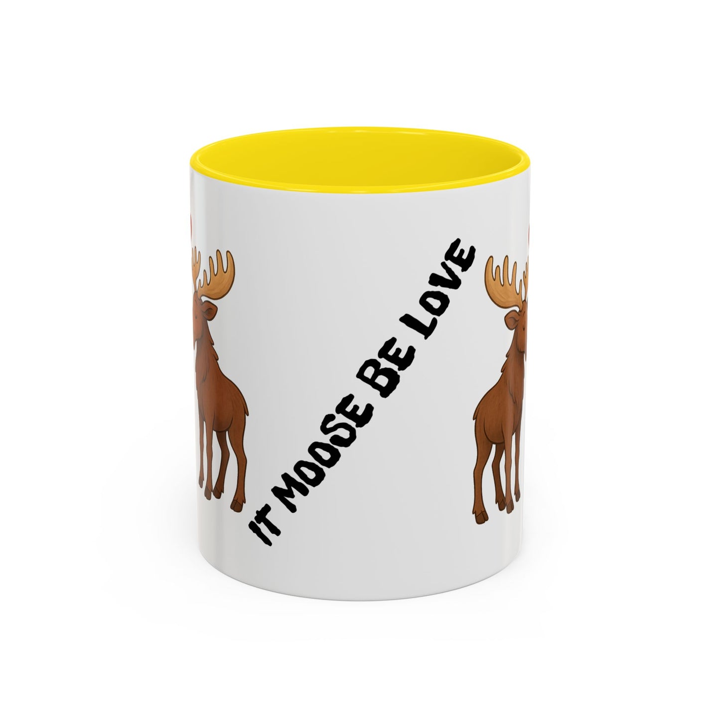 It Moose Be Love Coffee Mug — Cute Romantic Moose Couples Accent Mug (11/15oz)