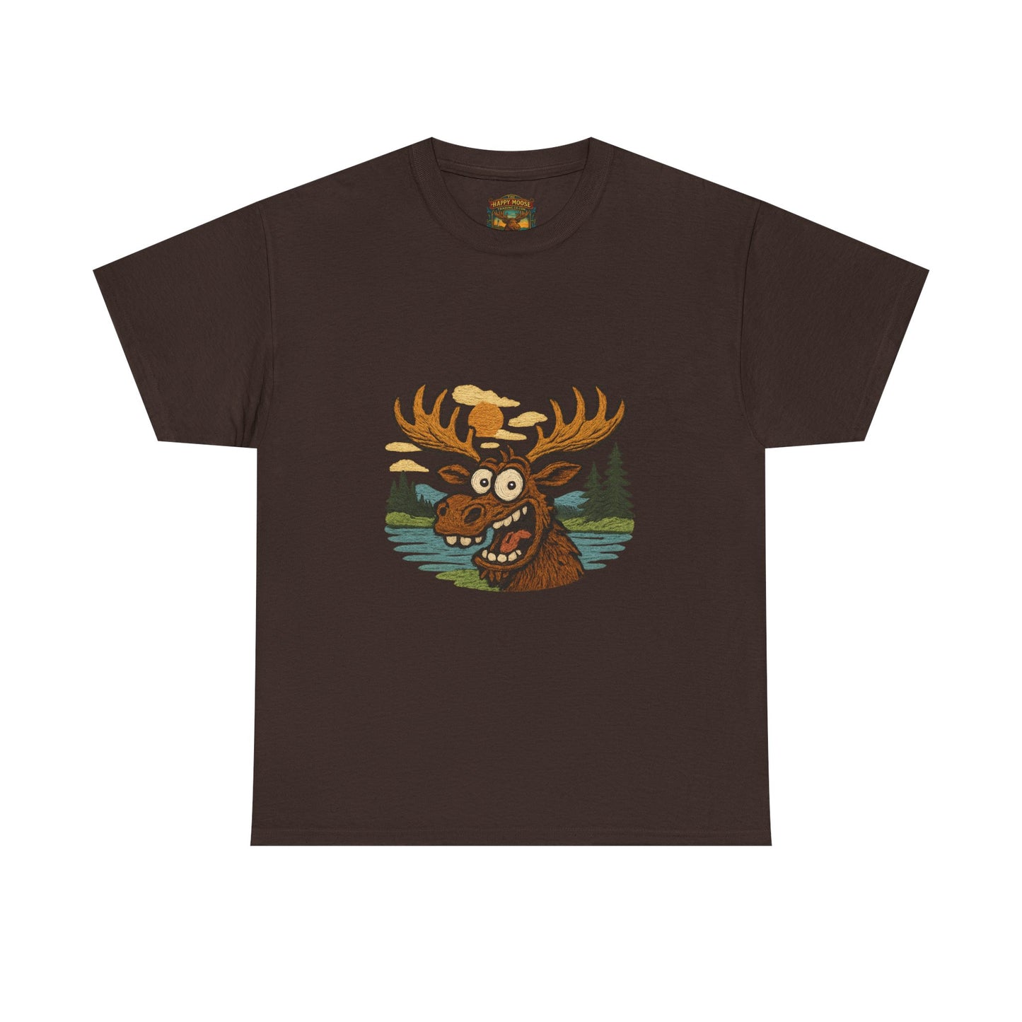 Moose Lake Graphic Tee — Funny Woodland Moose T-Shirt
