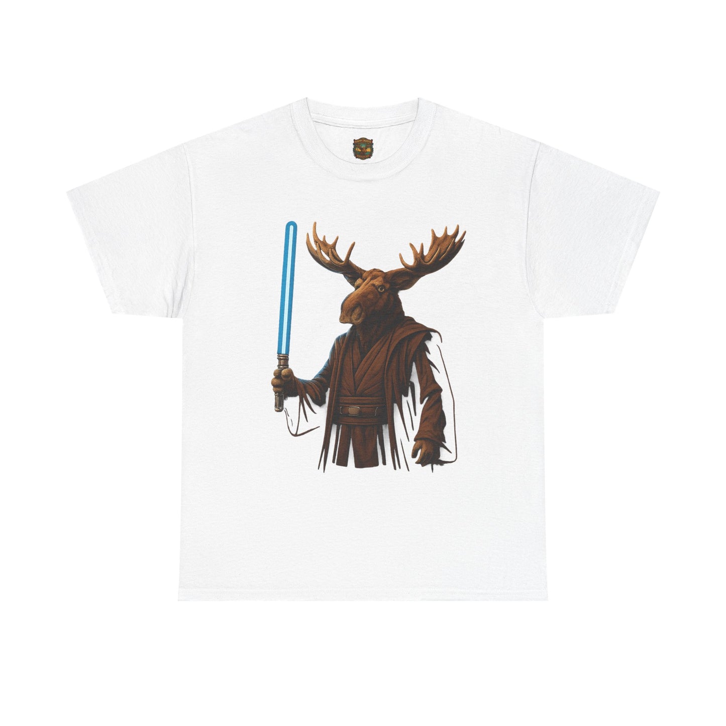 Moose Wars T‑Shirt — Funny Star Wars Inspired Moose with Lightsaber