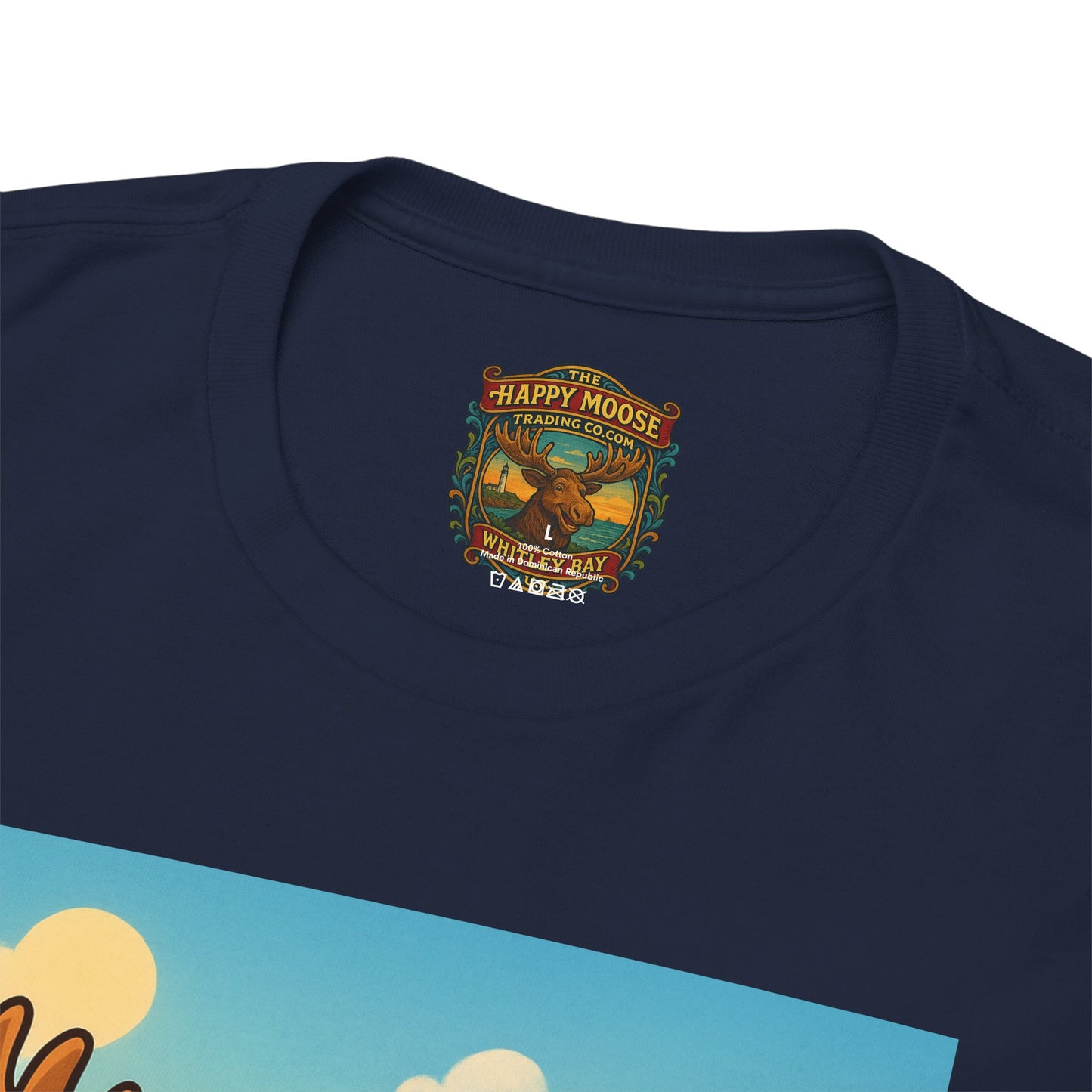 Happy Moose on a Motorcycle T-Shirt | Vintage Biker Animal Tee