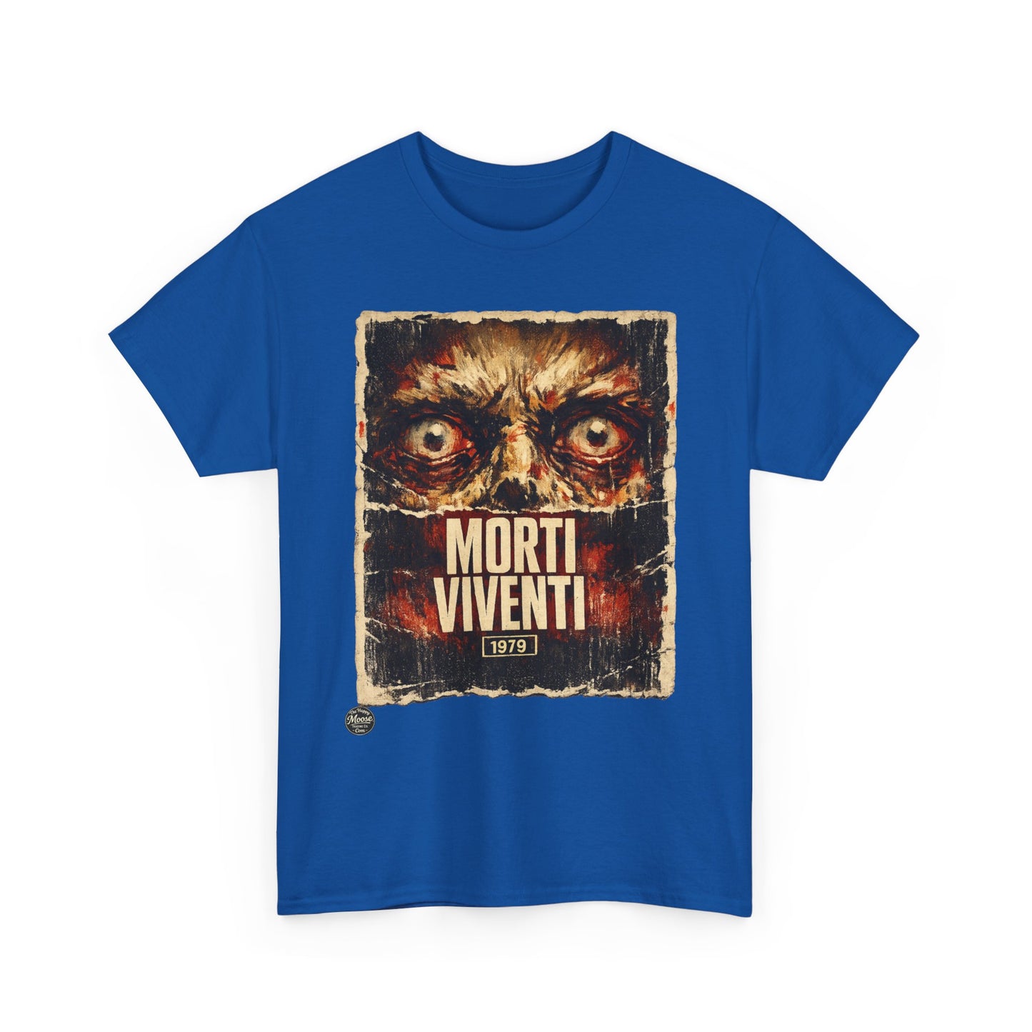 Zombie Horror Poster Tee — "Morti Viventi" Graphic T‑Shirt  EZ001