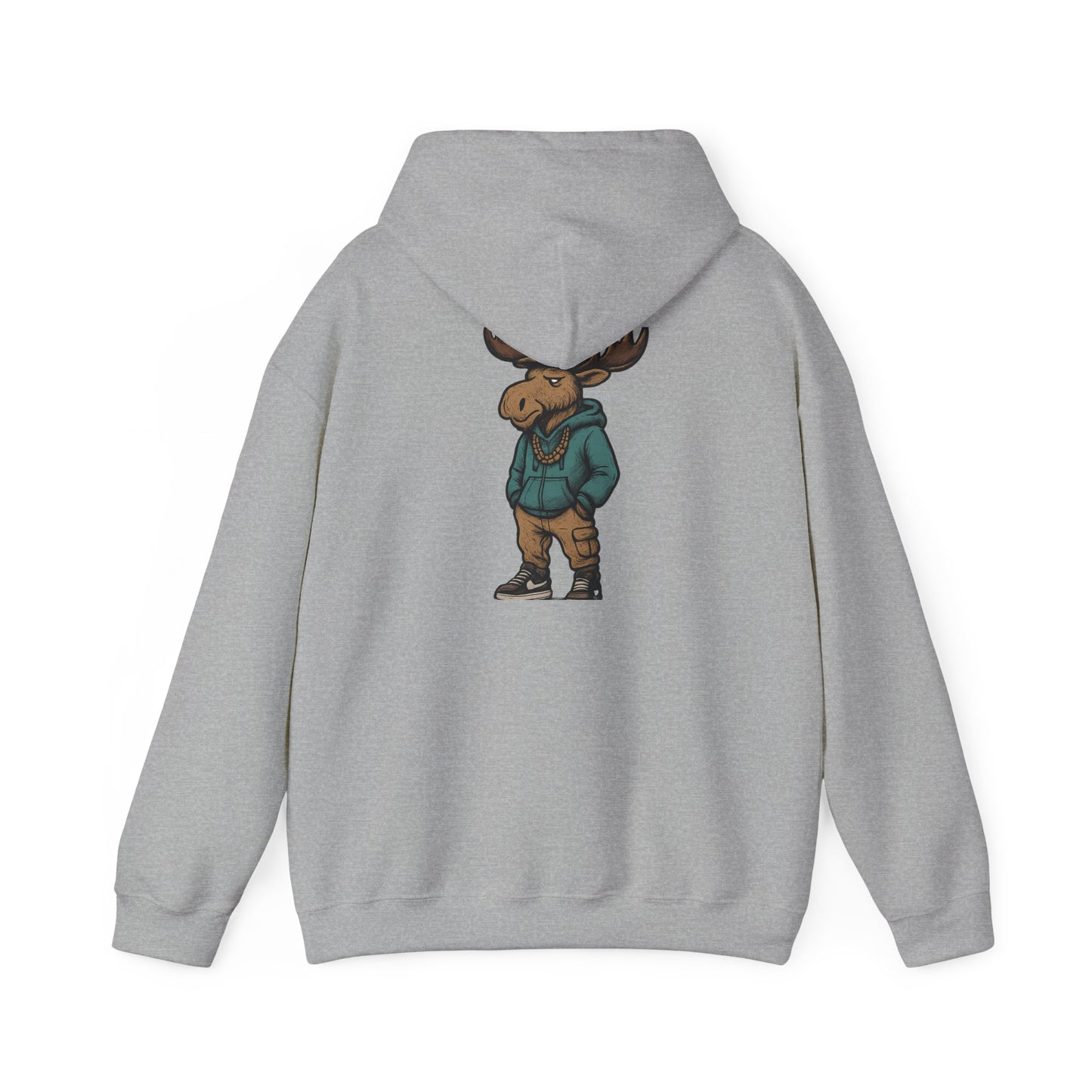 Moose Hoodie — Casual Streetwear Graphic Pullover