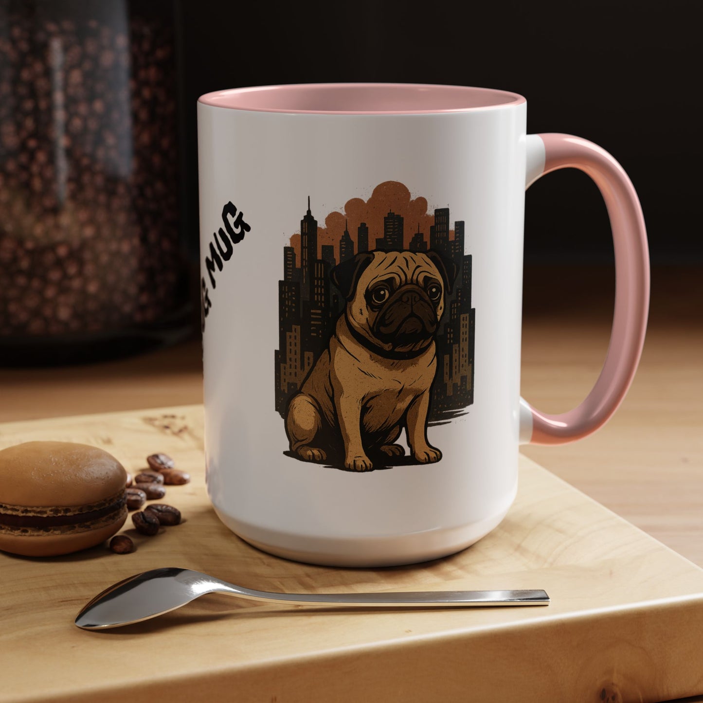 My Pug Mug Coffee Mug — Rustic Mountain Sunset Design