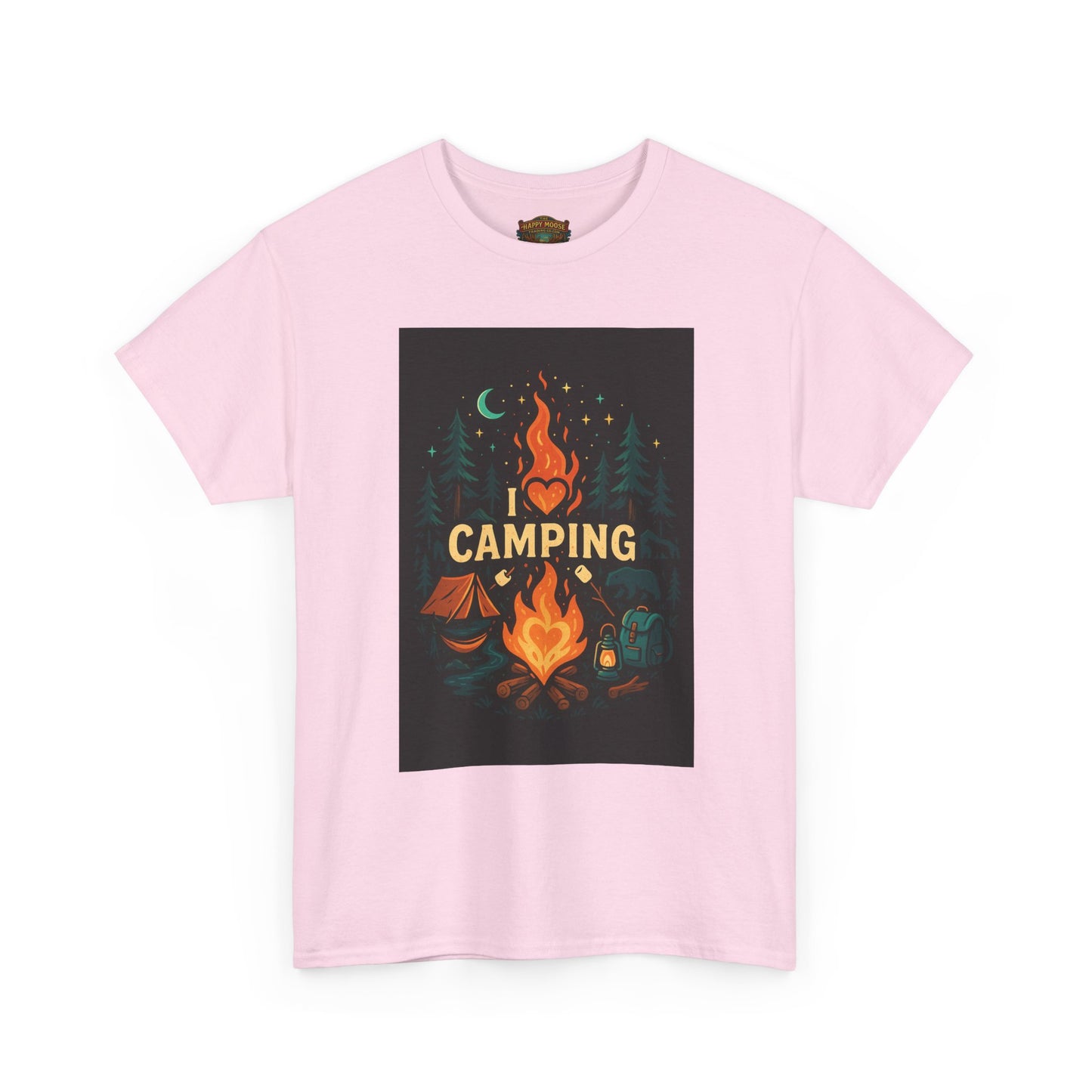 Camping Campfire Graphic Tee | Outdoor Adventure Shirt