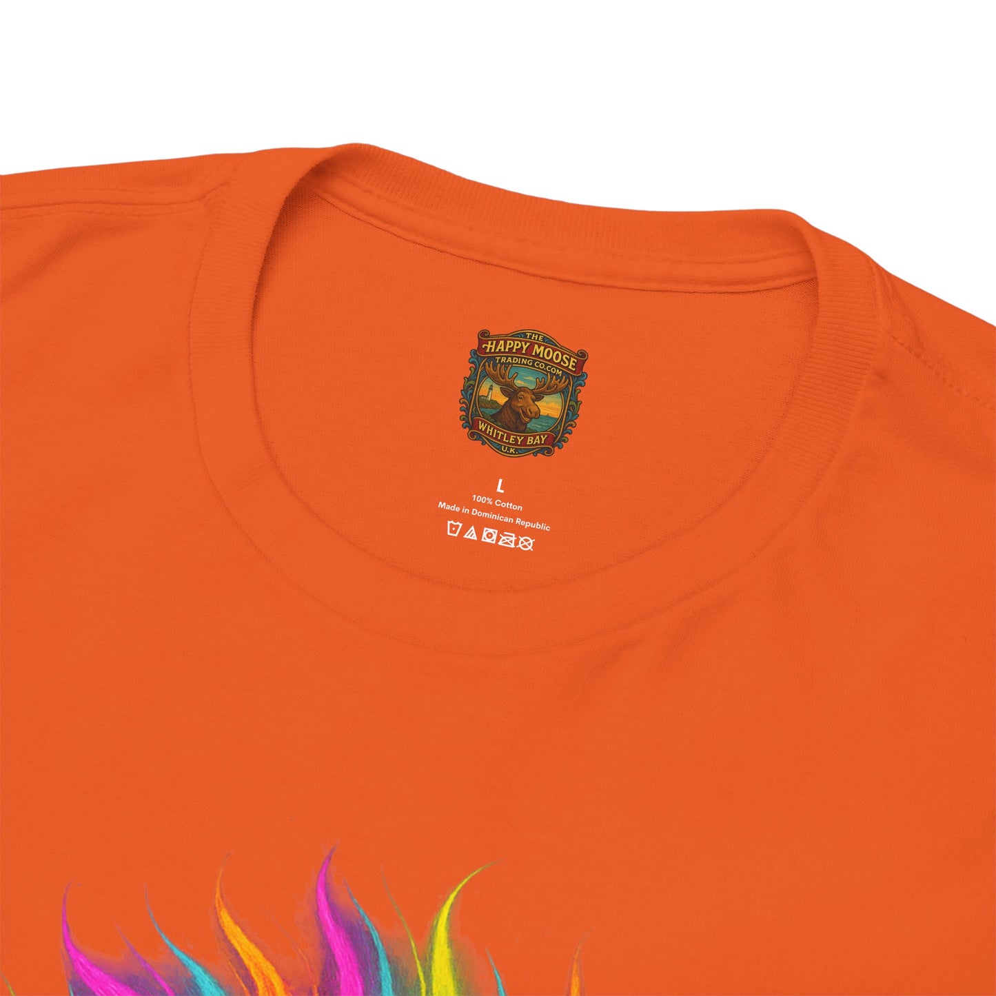 Colorful Highland Cow T-Shirt — Vibrant Rainbow Yak Graphic Tee