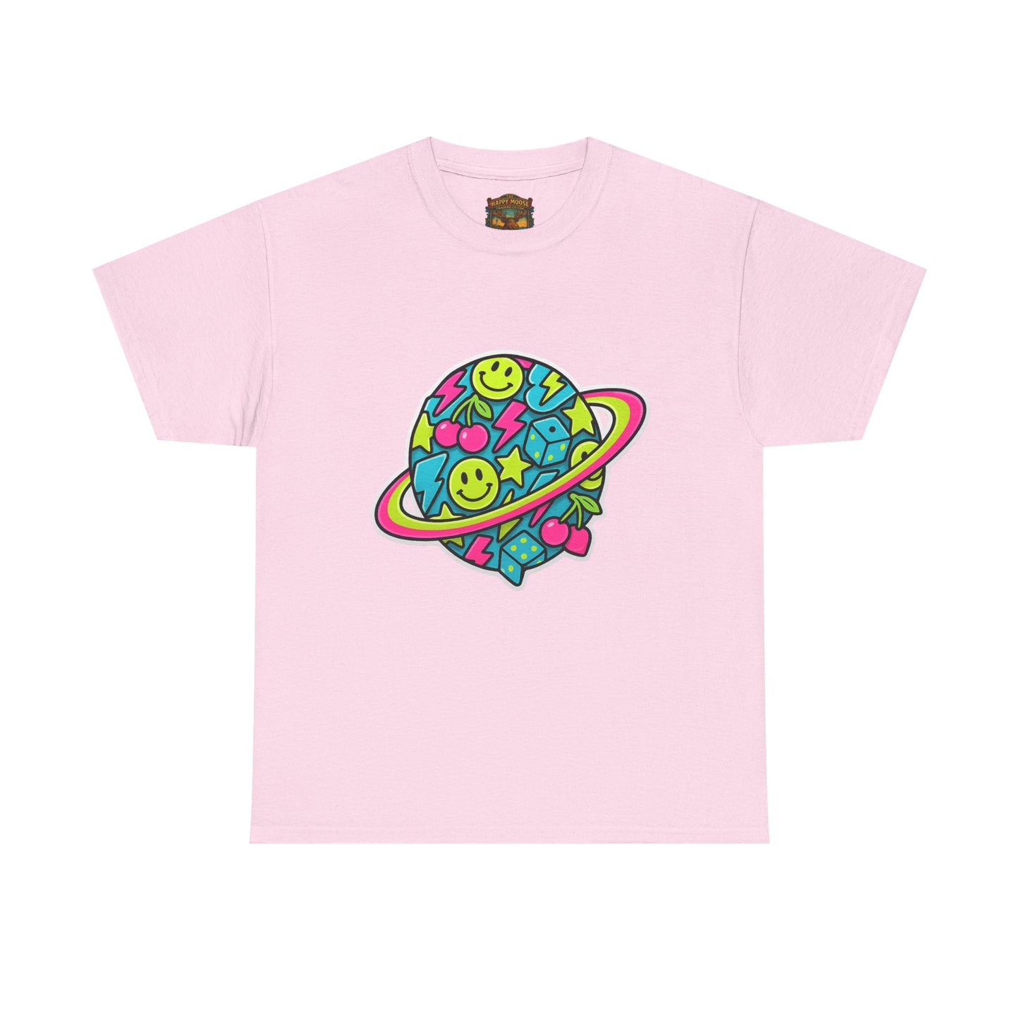 Smiley Planet T-Shirt | Space Cute Graphic Tee